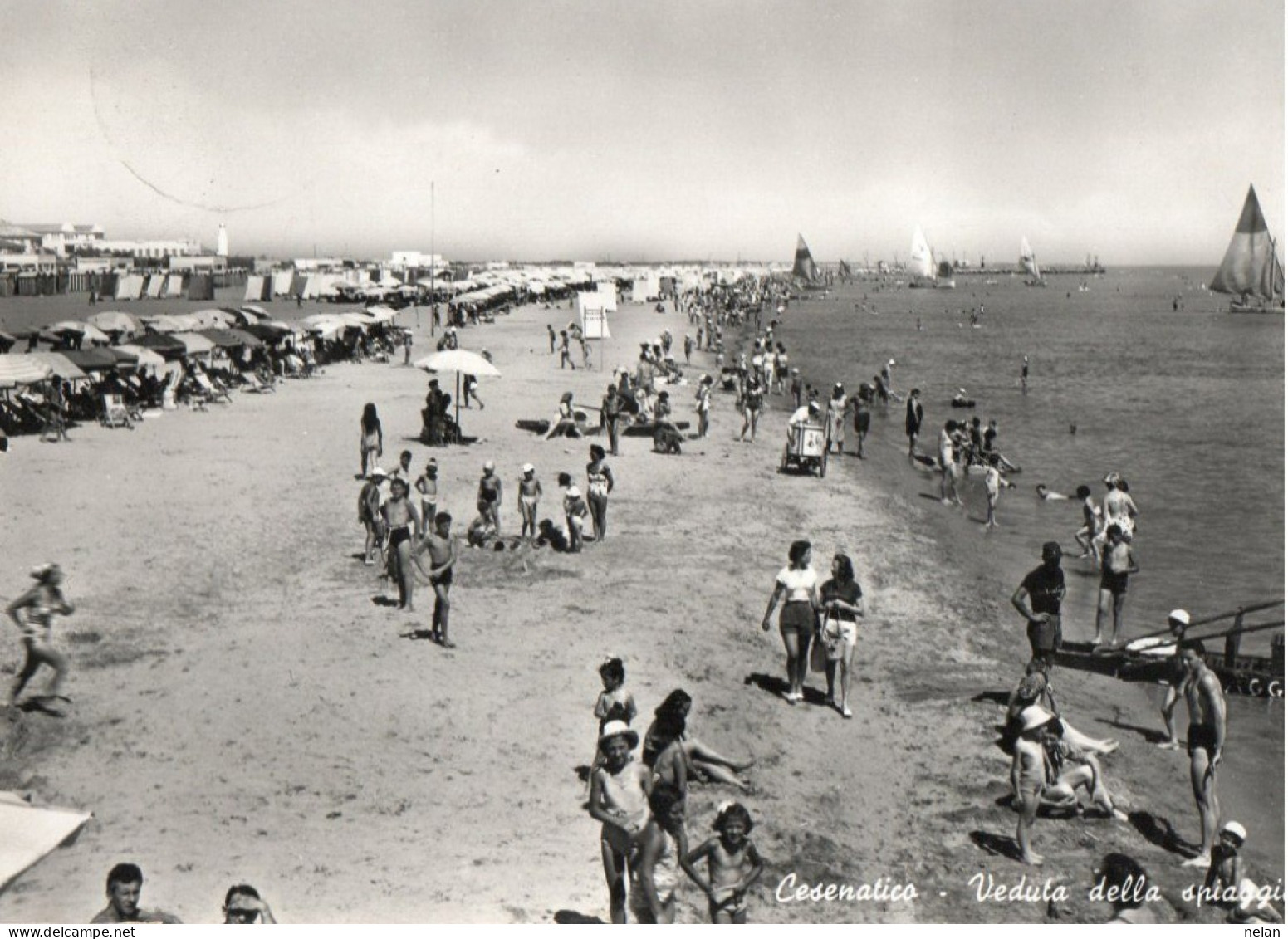 CESENATICO - VEDUTA DELLA SPIAGGIA - F.G. - Cesena