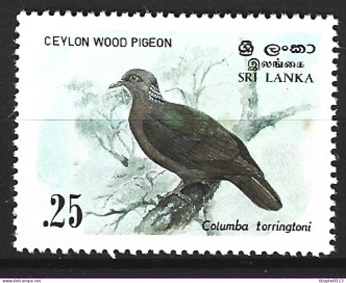 SRI LANKA. N°660 De 1983. Colombe. - Palomas, Tórtolas