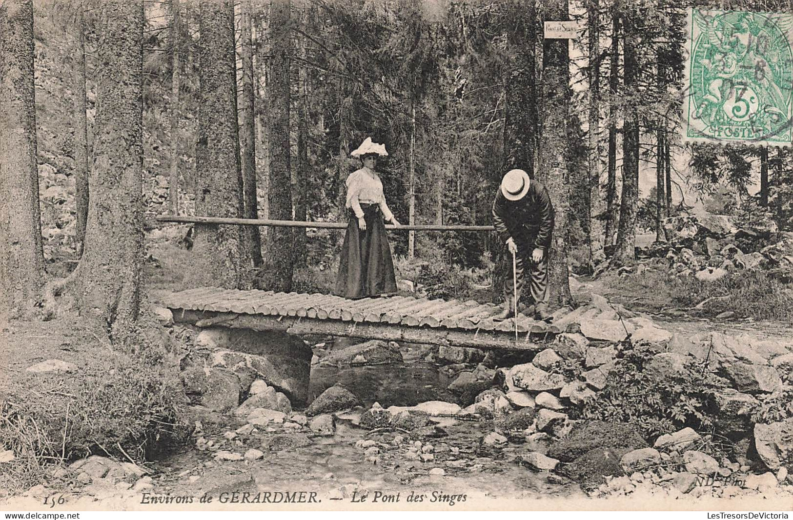 FRANCE - Environs De Gerardmer - Le Pont Des Singes - Carte Postale Ancienne - Gerardmer