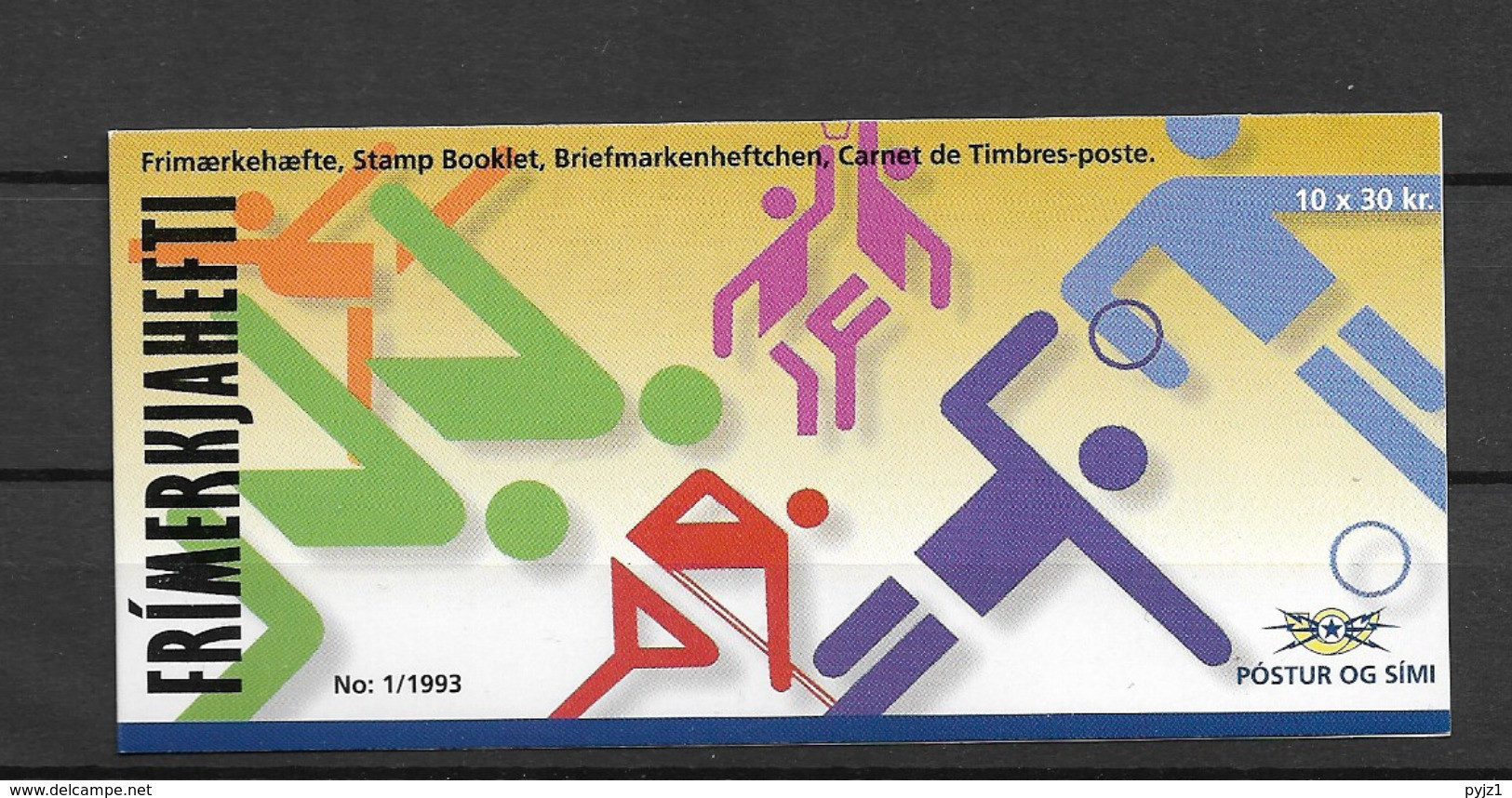 1993 MNH Iceland, Booklet Postfris - Carnets