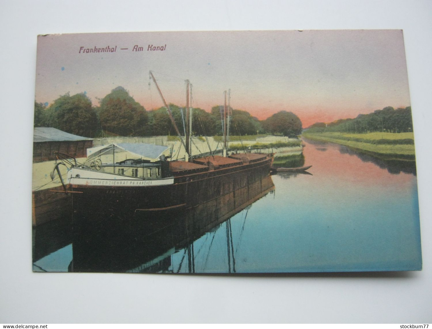 FRANKENTHAL , Kanal  , Schöne Karte Um 1910 - Frankenthal