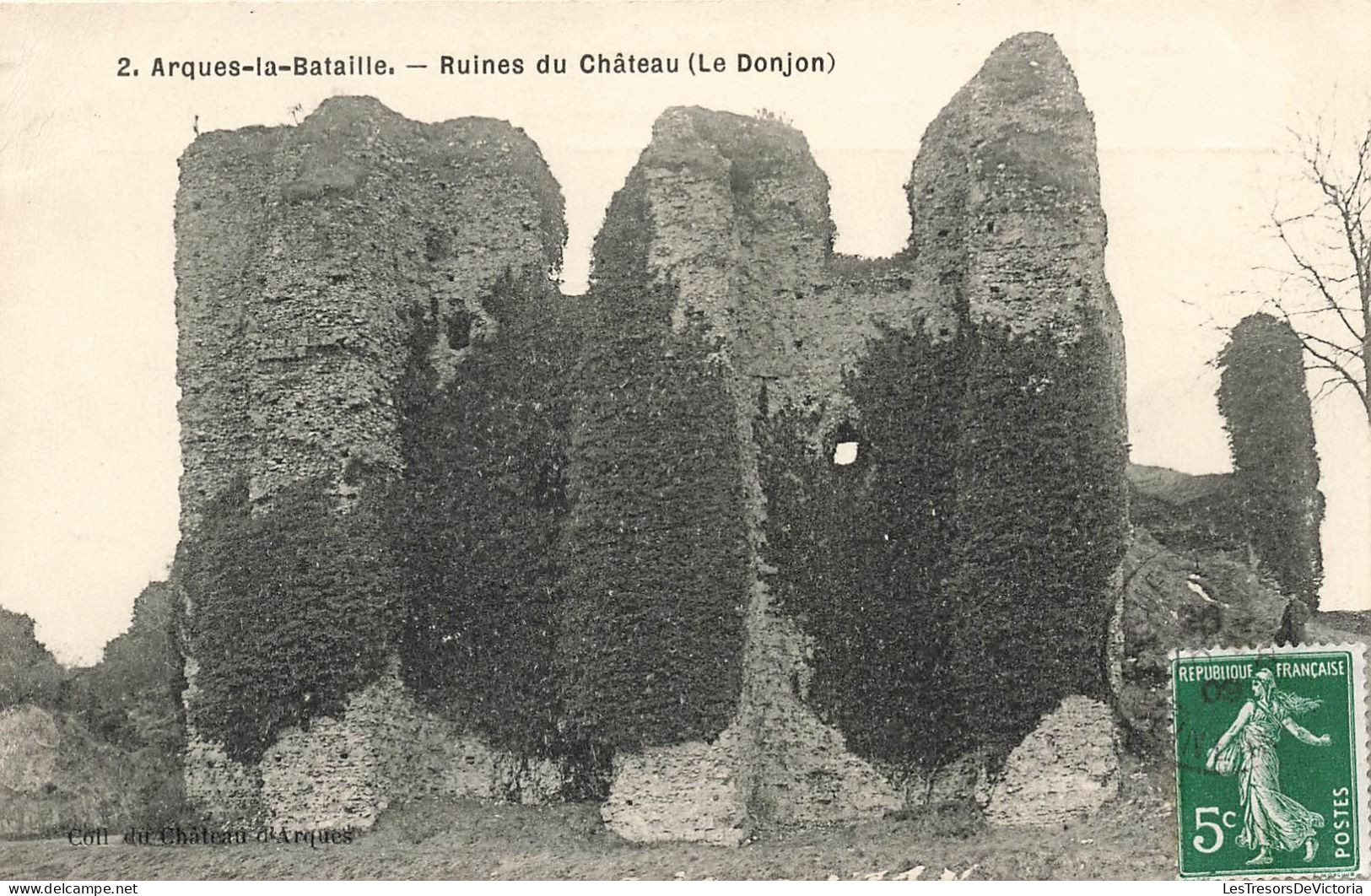 FRANCE - Arques La Bataille - Ruines Du Château - Le Donjon - Carte Postale Ancienne - Arques-la-Bataille