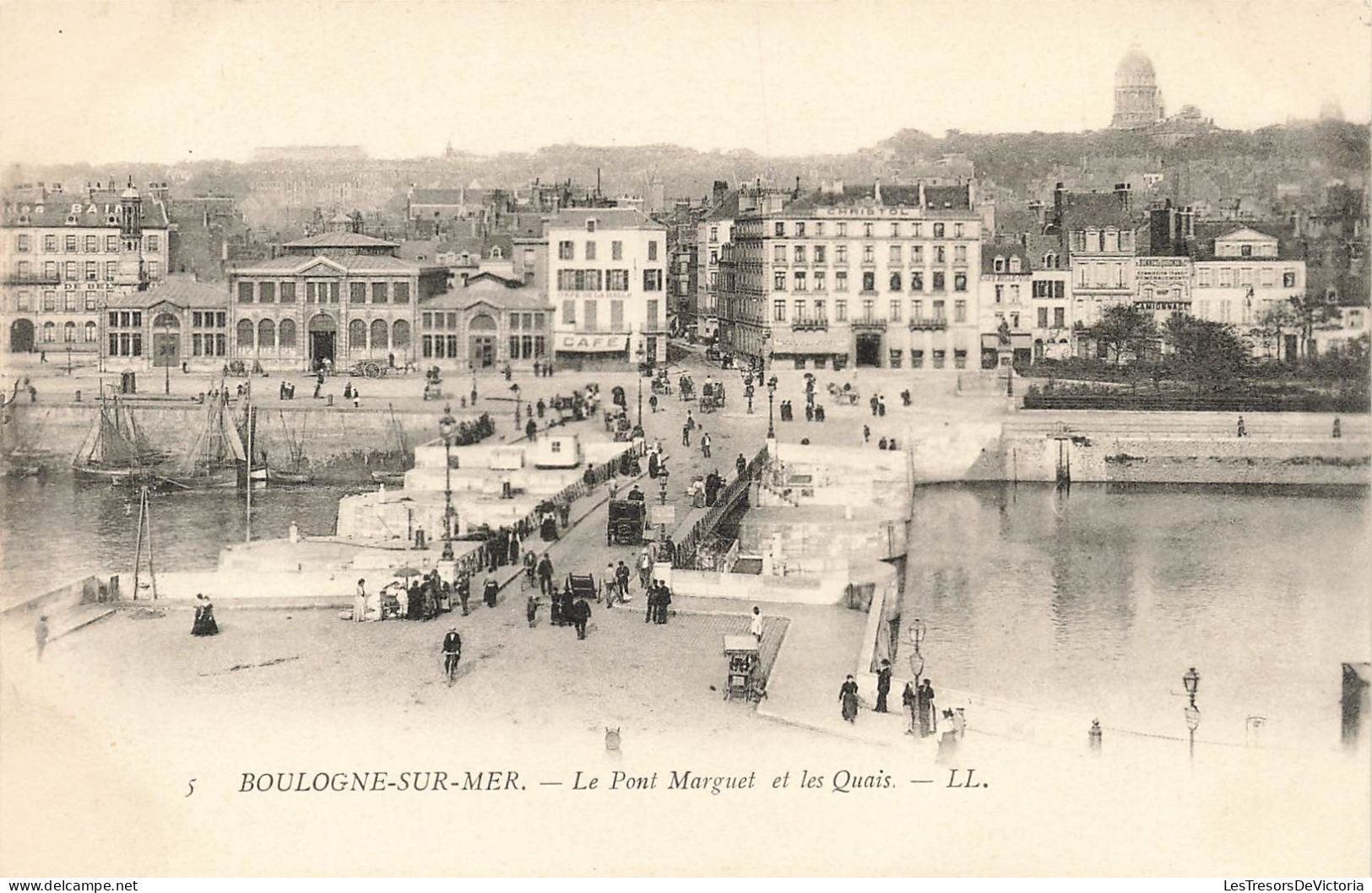 FRANCE - Boulogne Sur Mer - Le Pont Marquet Et Les Quais - Carte Postale Ancienne - Boulogne Sur Mer