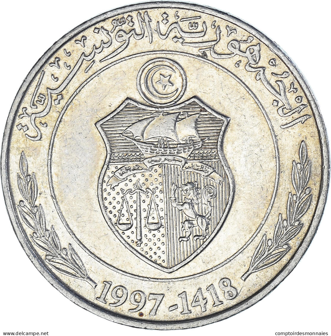 Monnaie, Algérie, Dinar, 1997 - Algerije