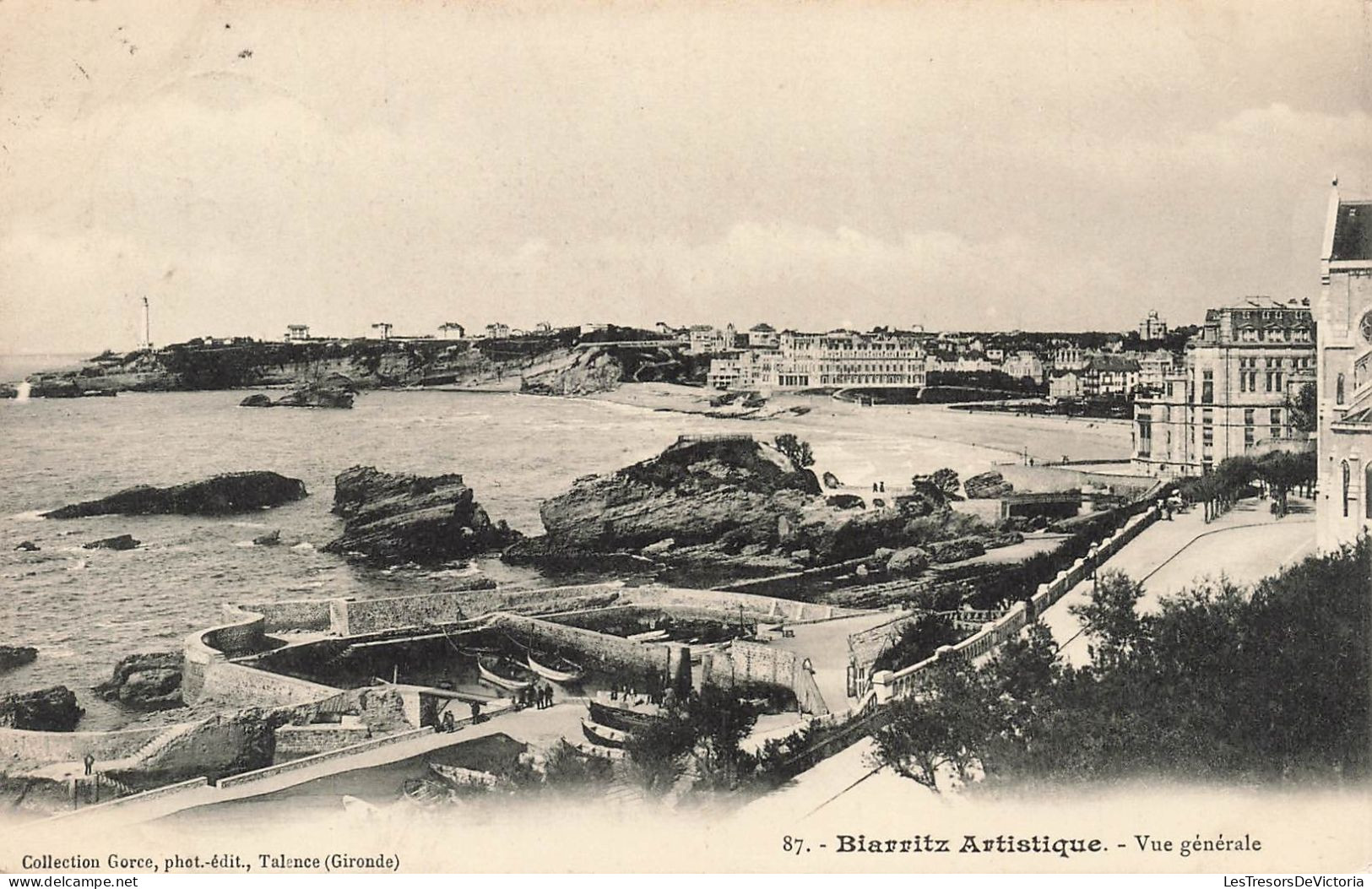 FRANCE - Biarritz - Vue Générale - Carte Postale Ancienne - Biarritz