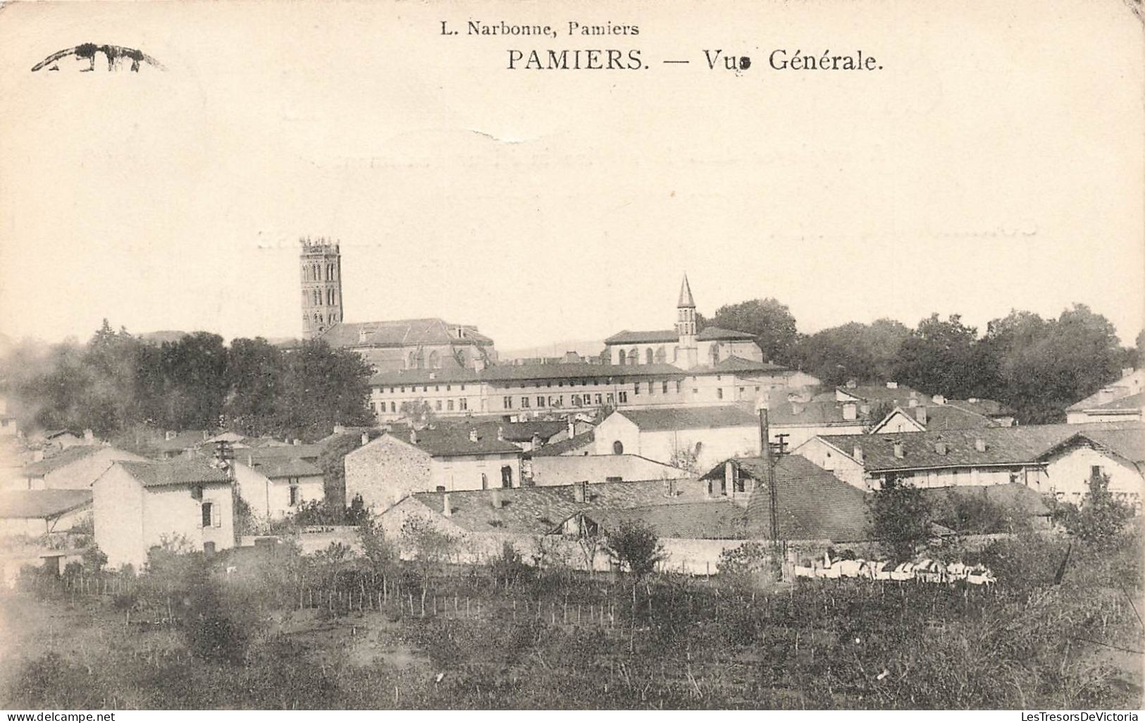 FRANCE - Pamiers - Vue Générale - Eglise - Carte Postale Ancienne - Pamiers