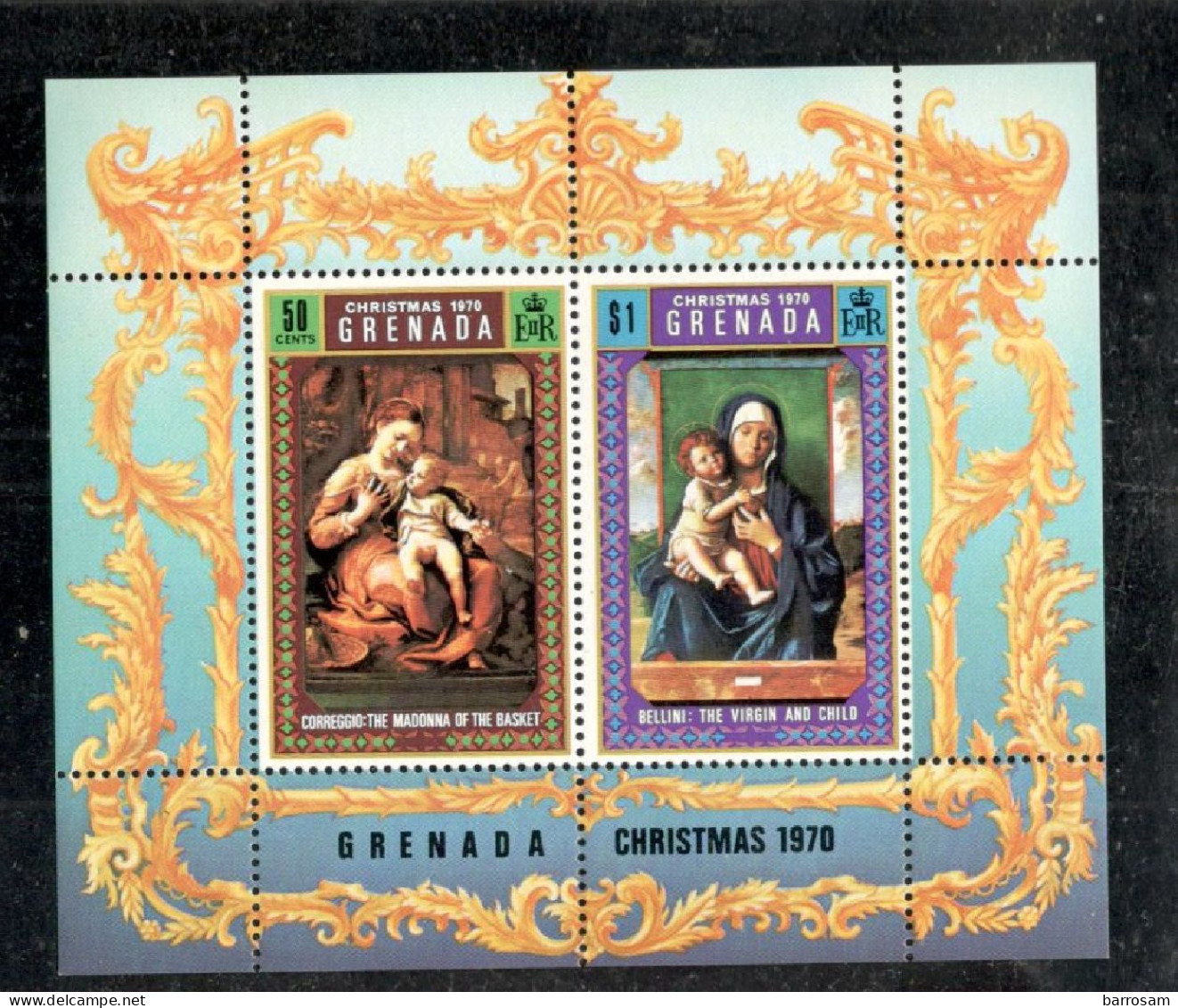 GRENADA......1970:CHRISTMAS....Michel Block 12mnh** - Granada (...-1974)