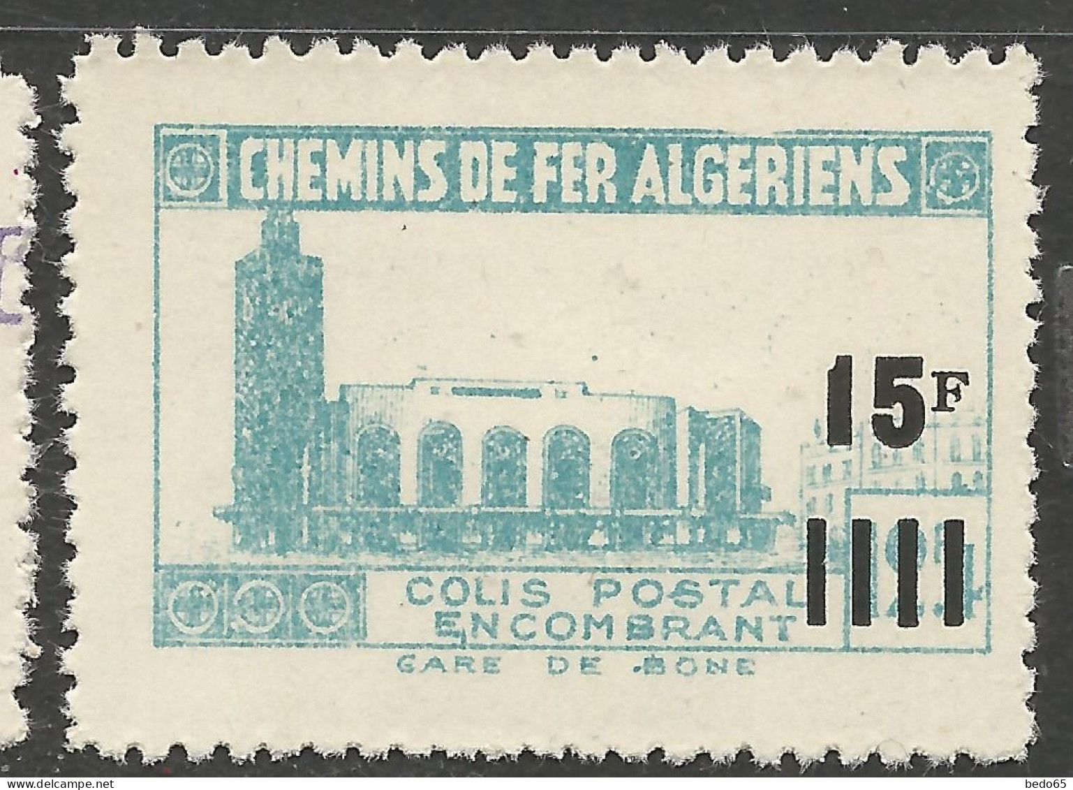 ALGERIE COLIS POSTAUX  N° 164a NEUF** LUXE SANS CHARNIERE  / Hingeless  / MNH - Paquetes Postales