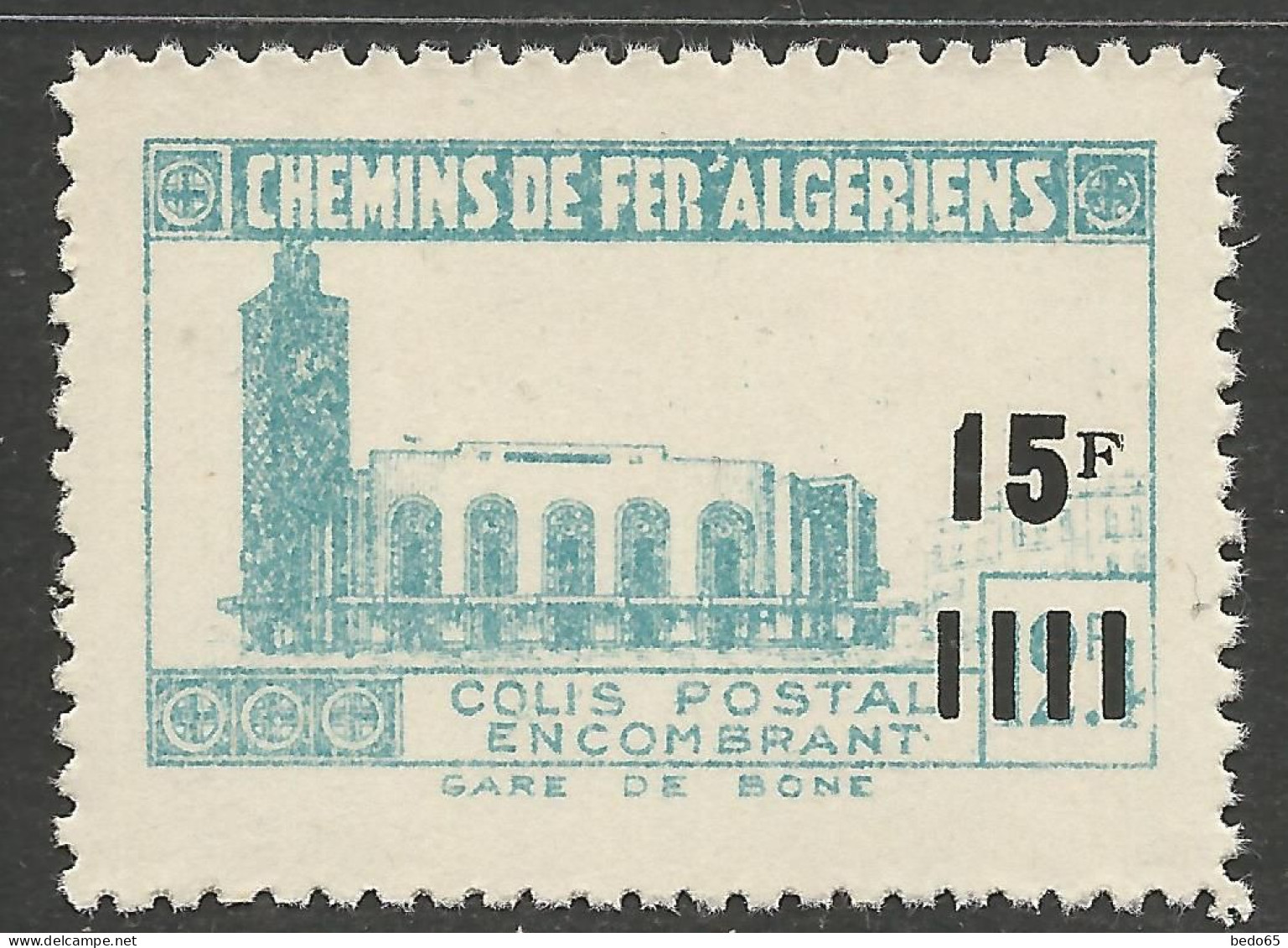 ALGERIE COLIS POSTAUX  N° 164a NEUF** LUXE SANS CHARNIERE  / Hingeless  / MNH - Colis Postaux