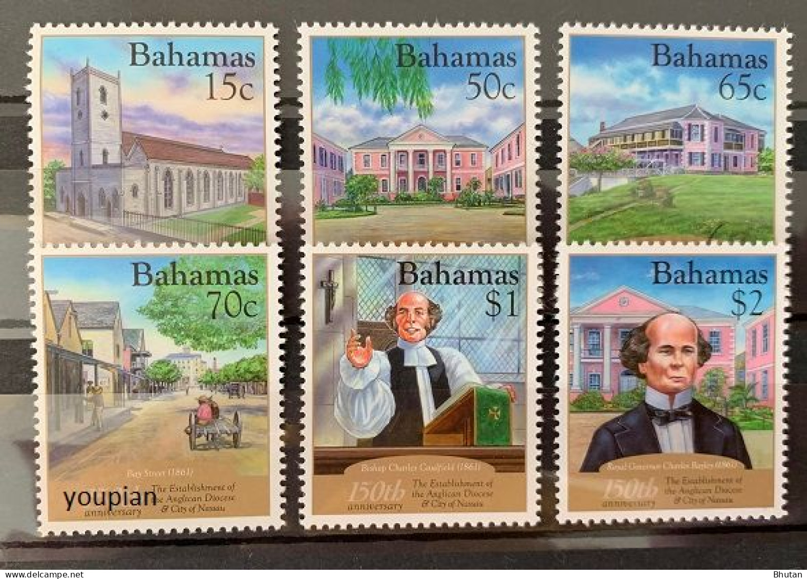 Bahamas 2011, 150 Years Anglican Church On Bahamas, MNH Stamps Set - Bahamas (1973-...)