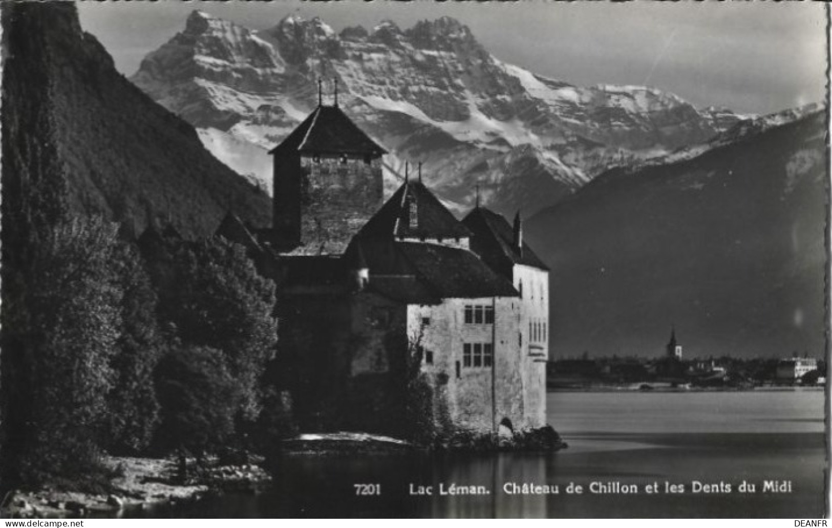 CH - SUISSE : Lac Léman : Château De Chillo, Et Les Dents Du Midi. - Lago Lemano