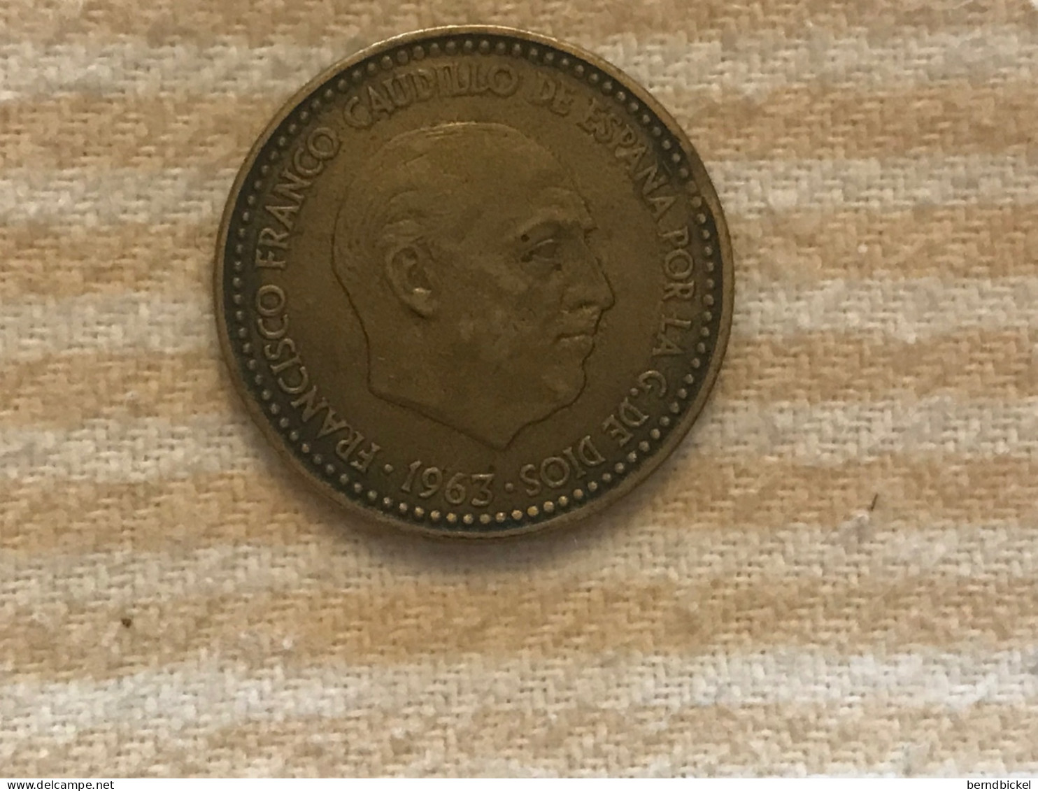 Münze Münzen Umlaufmünze Spanien 1 Peseta 1963 Im Stern 64 - 1 Peseta