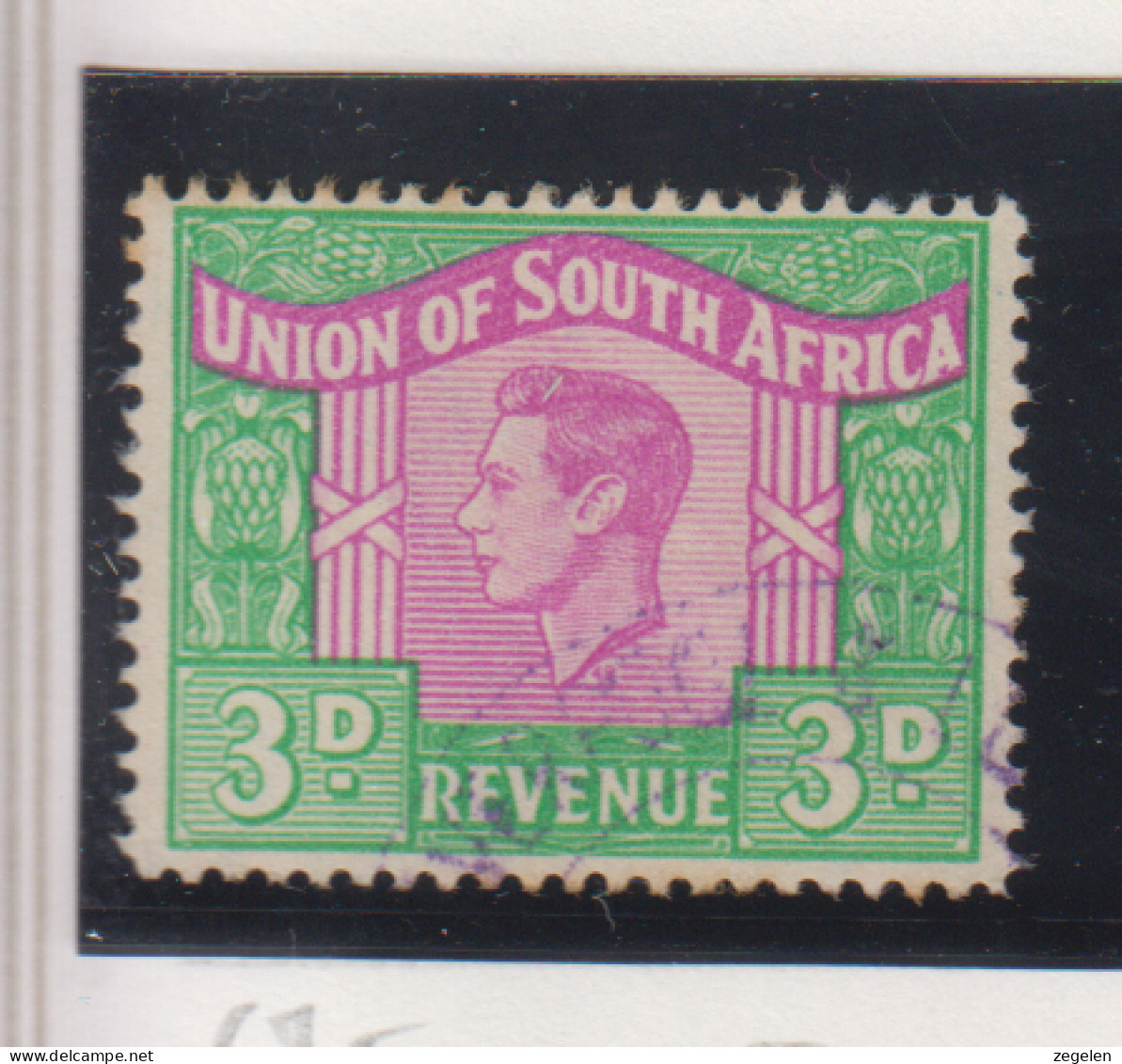 Zuid-Afrika Fiskale Zegel(revenue) Cat. J Barefoot: Revenue JAAR 1949 Nr 67 Afrikaanse Tekst - Other & Unclassified