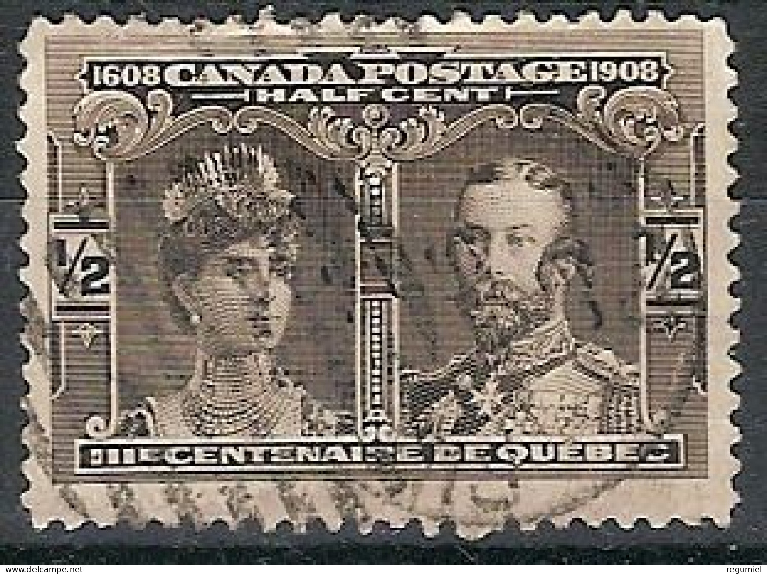 Canada U   85 (o) Usado. 1908 - Usati