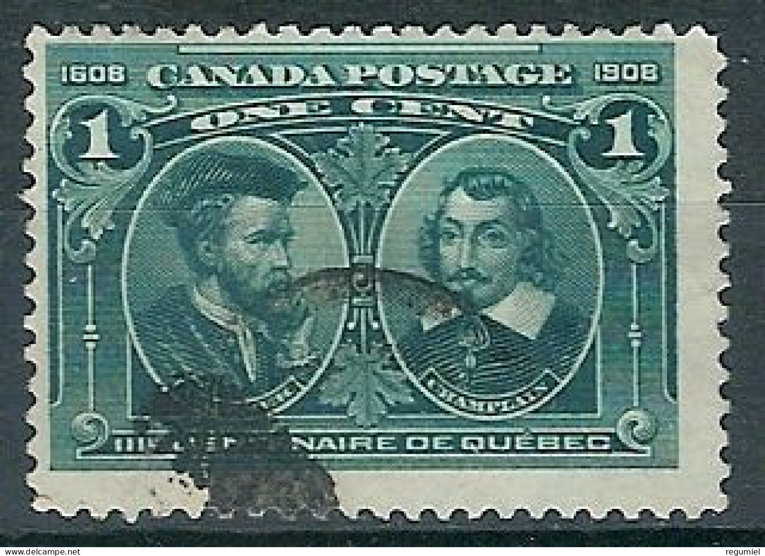 Canada U   86 (o) Usado. 1908 - Oblitérés