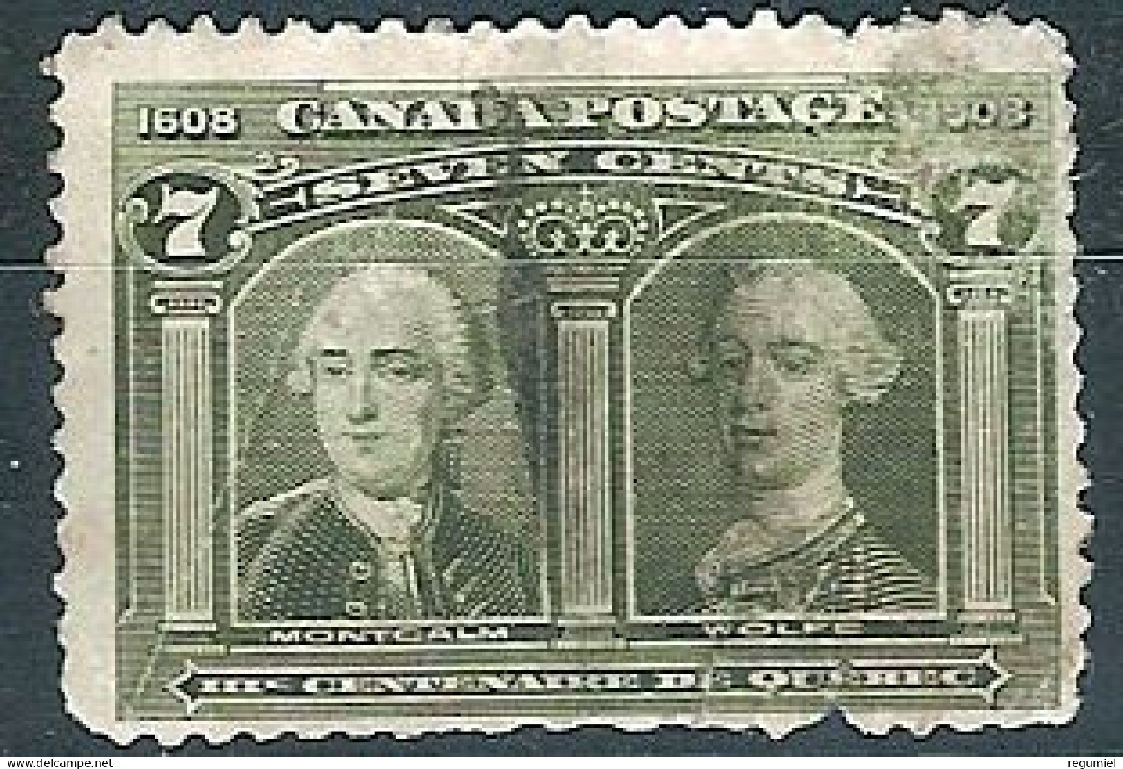 Canada U   90 (o) Usado. 1908 Deteriorado - Used Stamps