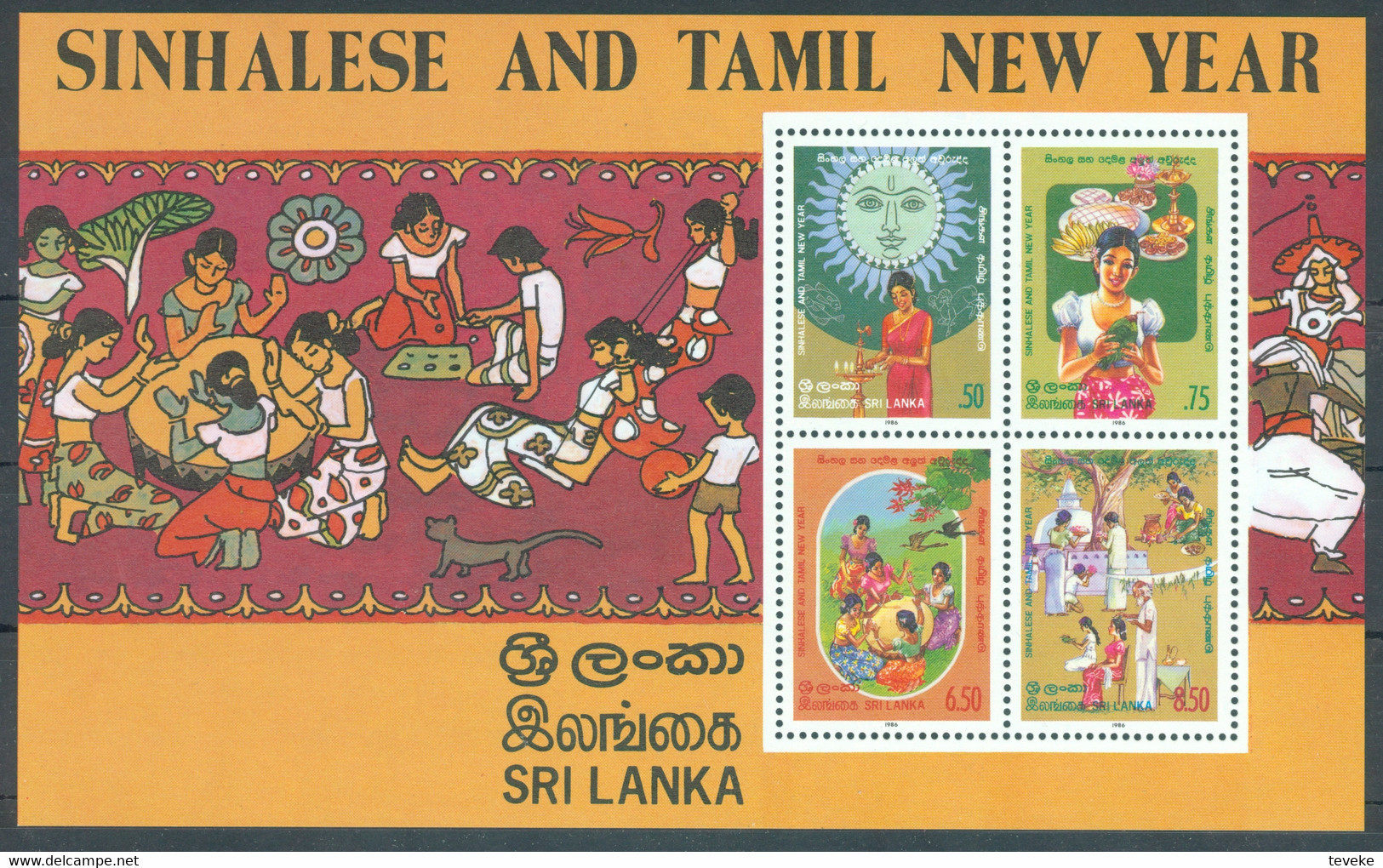 SRI LANKA/CEYLON 1986 00 - Michel Nr. 725-771 + BL 31-32 - MNH ** - YEARSET - Sri Lanka (Ceylan) (1948-...)