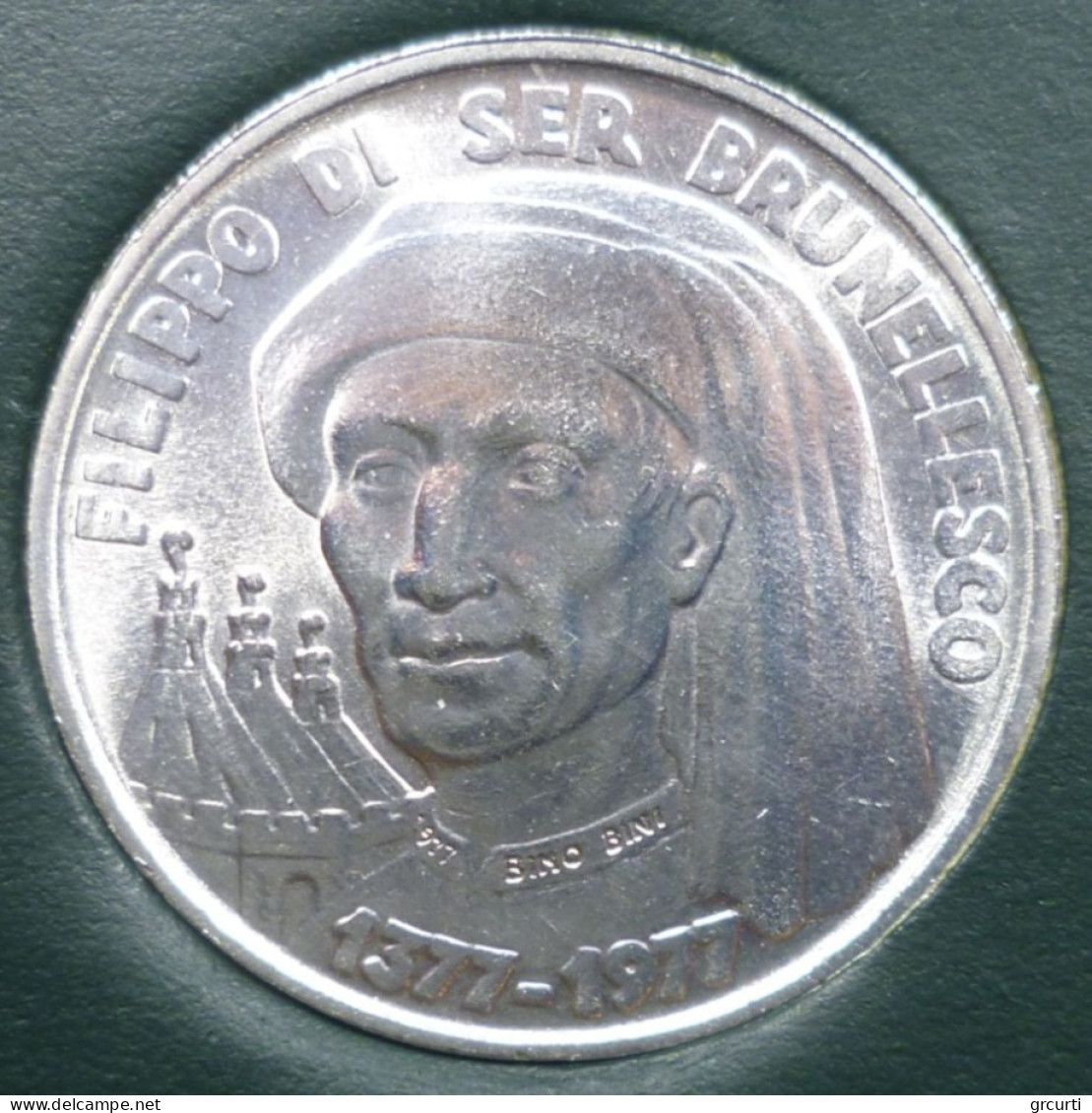 San Marino - 1.000 Lire 1977 - 600 Nascita Filippo Brunelleschi - Gig. 181 - KM# 72 - Saint-Marin