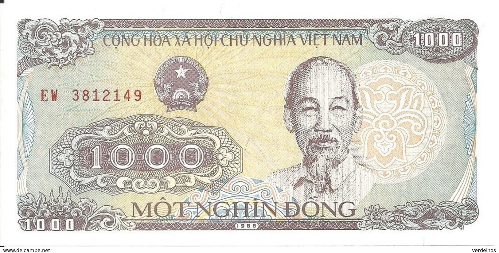 VIET NAM 1000 DONG 1988 UNC P 106 - Viêt-Nam