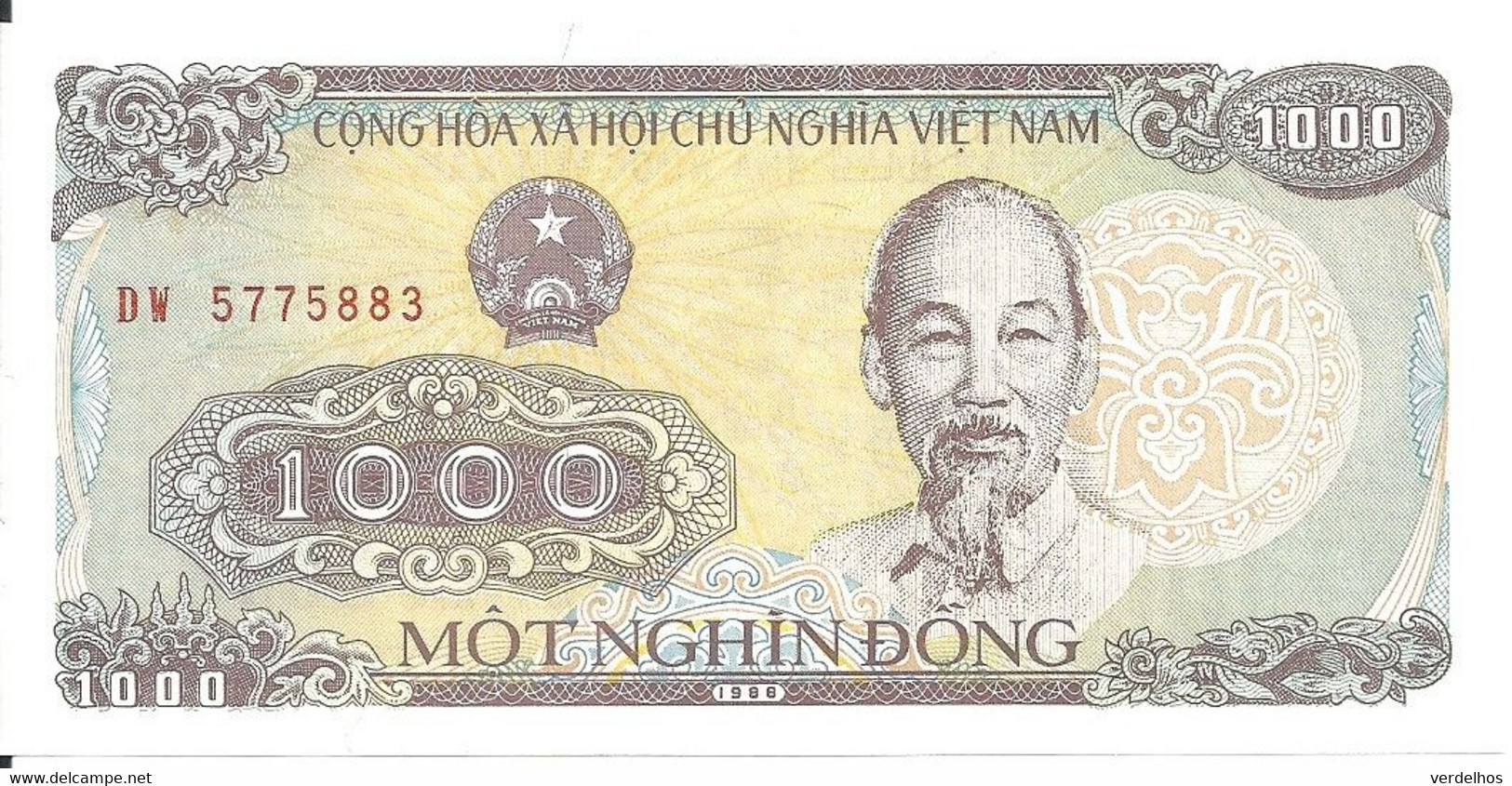 VIET NAM 1000 DONG 1988 UNC P 106 - Viêt-Nam