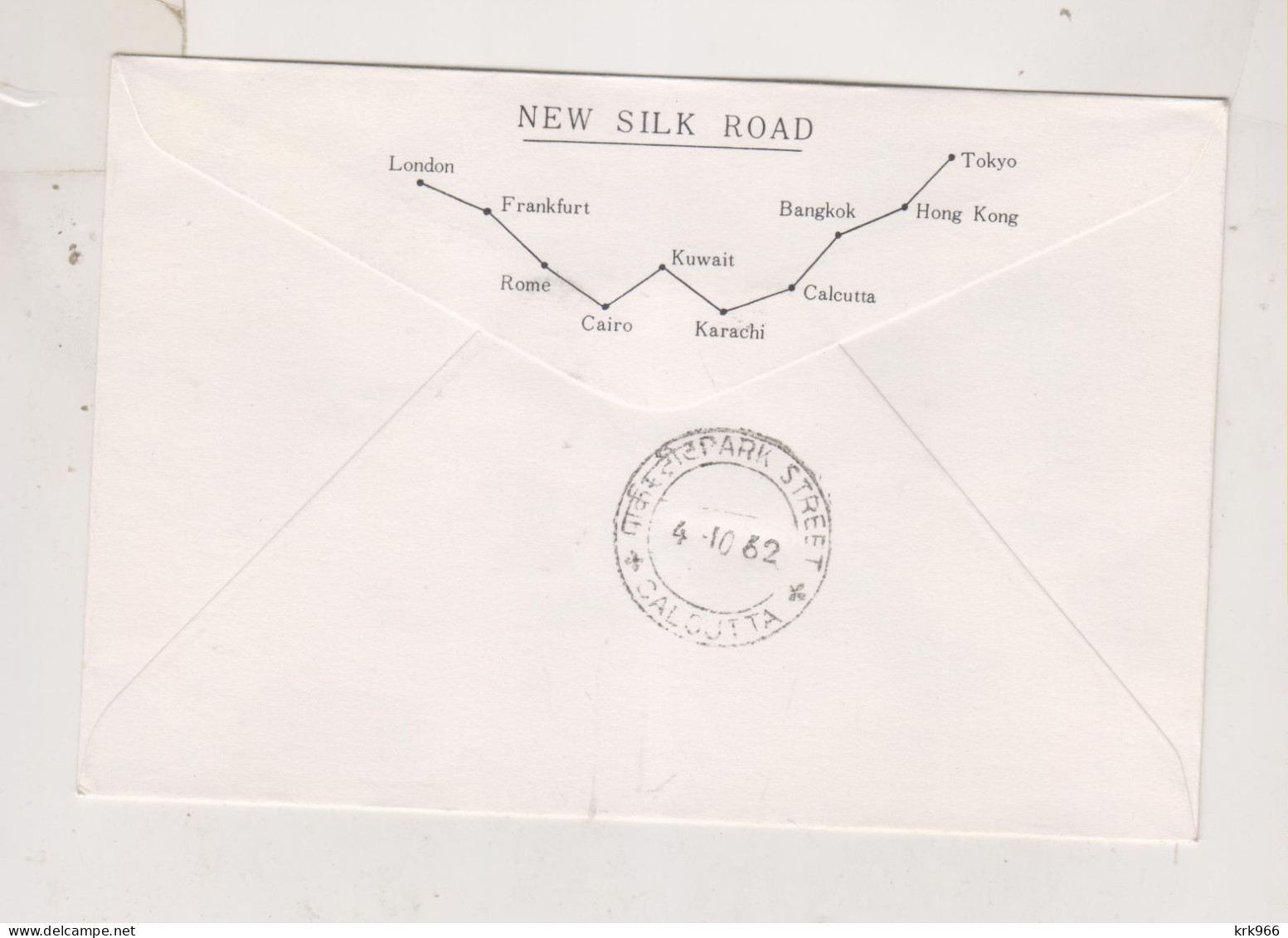 JAPAN 1962 Nice Airmail Cover To INDIA   First Flight TOKYO-CALCUTTA - Poste Aérienne