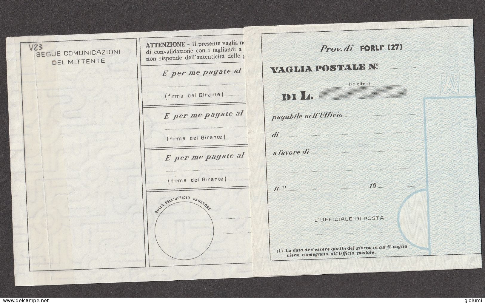 SAN MARINO Modulo Vaglia (money Order) Nuovo V23 Anno 1966 Nuovo - Interi Postali