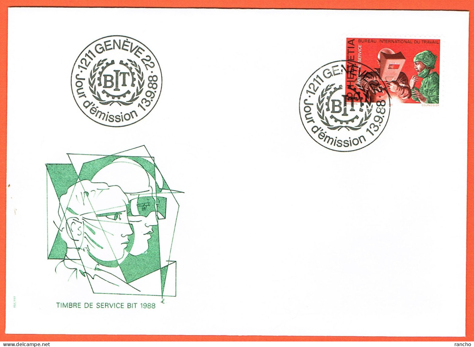 1xFDC .B.I.T. SERIE DE COLLECTION. OBLITERE 1er/J.13.9.1988. C/.S.B.K. Nr:110. Y&TELLIER Nr:465. MICHEL Nr:109. - FDC