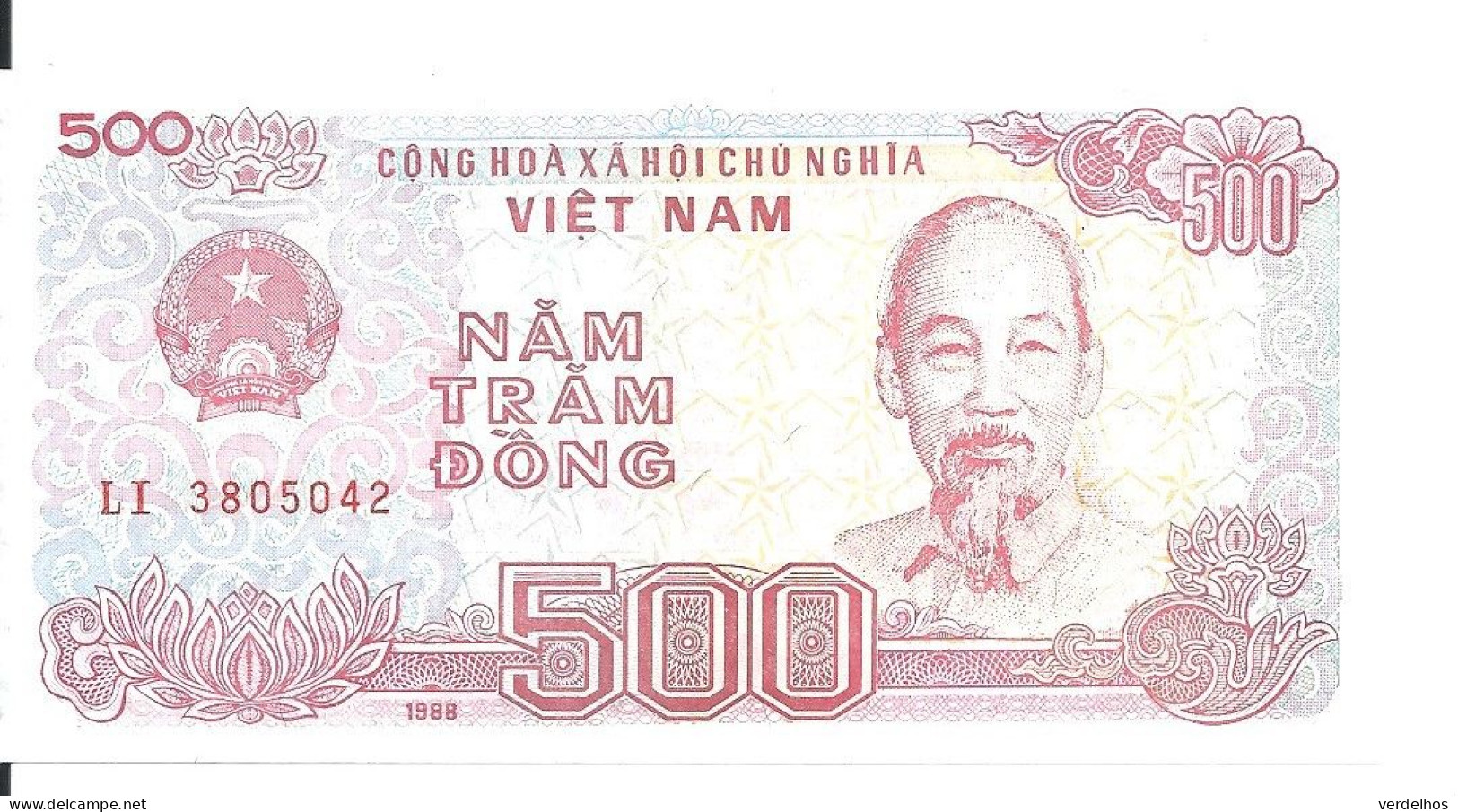 VIET NAM 500 DONG 1988 UNC P 101 - Vietnam