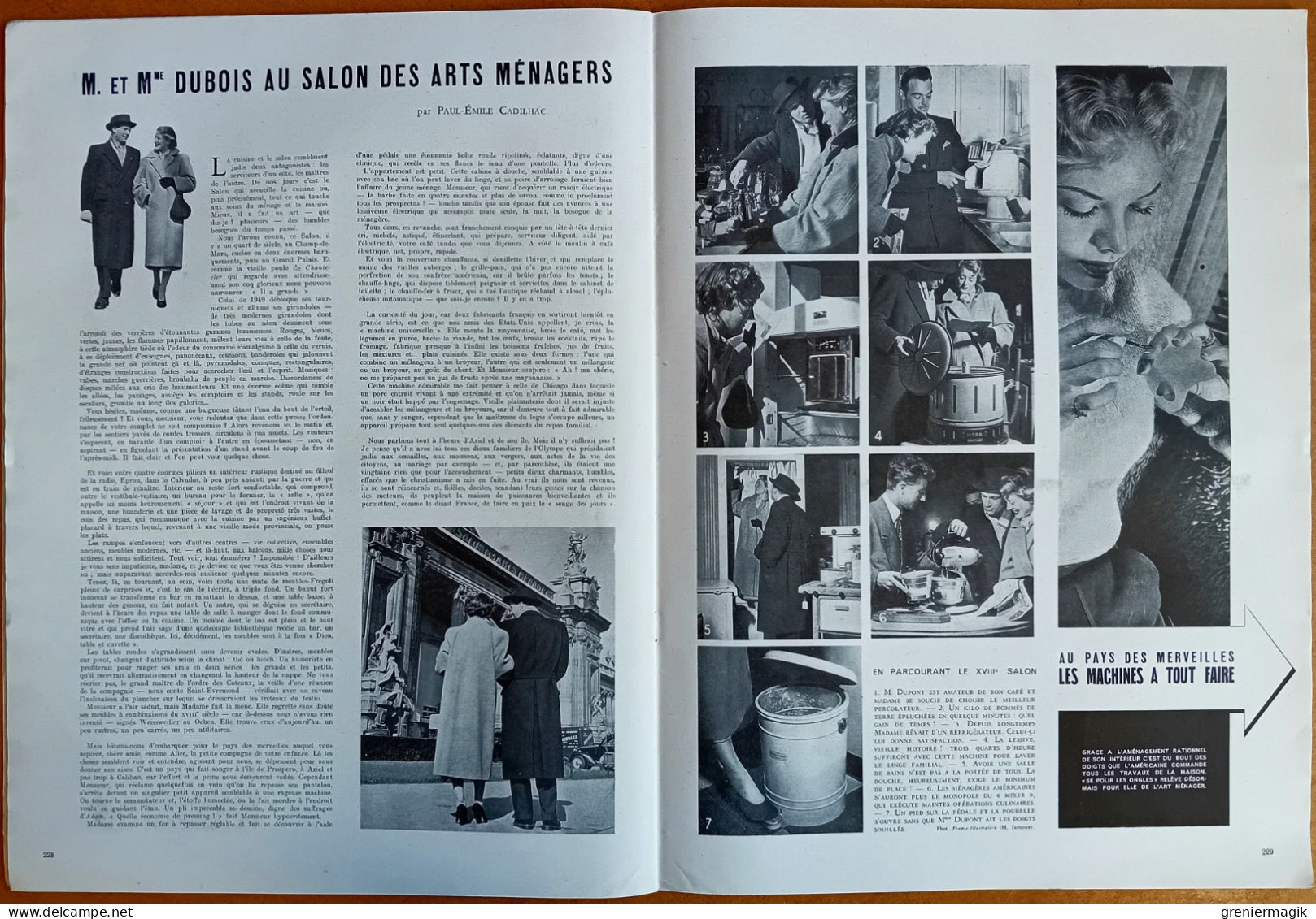 France Illustration N°177 05/03/1949 Népal/Ile Maurice/Joséphine Baker/Supervielle/Proust/Salon Arts ménagers/Israël