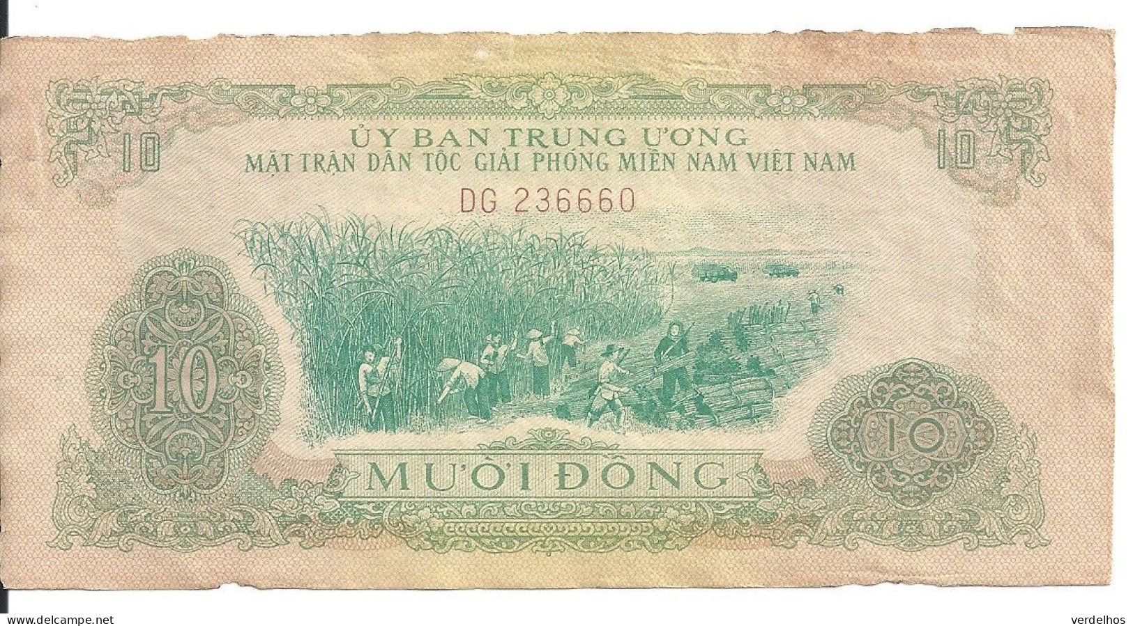 VIET NAM  SOUTH 10 DONG ND1963 VF P R7 - Viêt-Nam