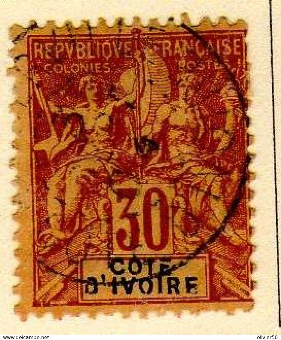 Cote D'Ivoire - (1892-99) -  30 C.Type Groupe    Oblitere - Oblitérés