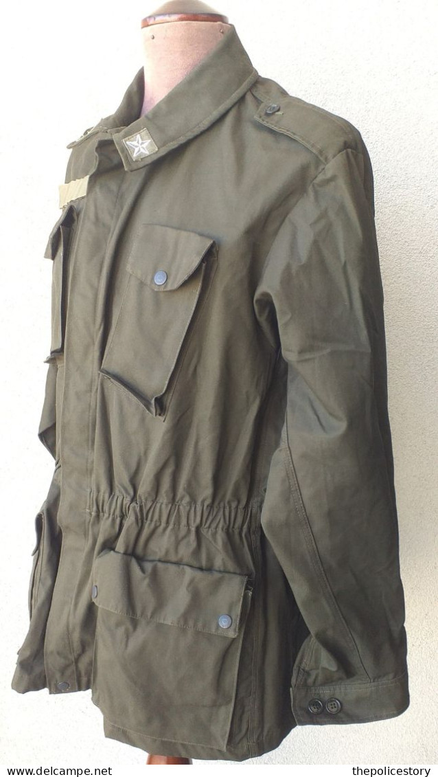 Giacca pantaloni mimetica verde NATO E.I. tg. 50 del 1986 originale mai usata