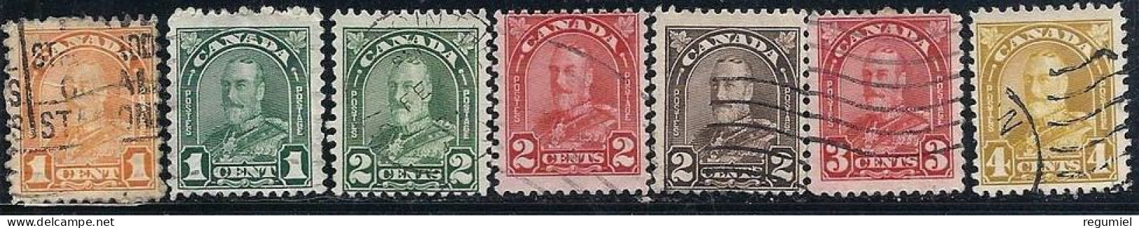 Canada U  140/146 (o) Usado. 1930 - Used Stamps