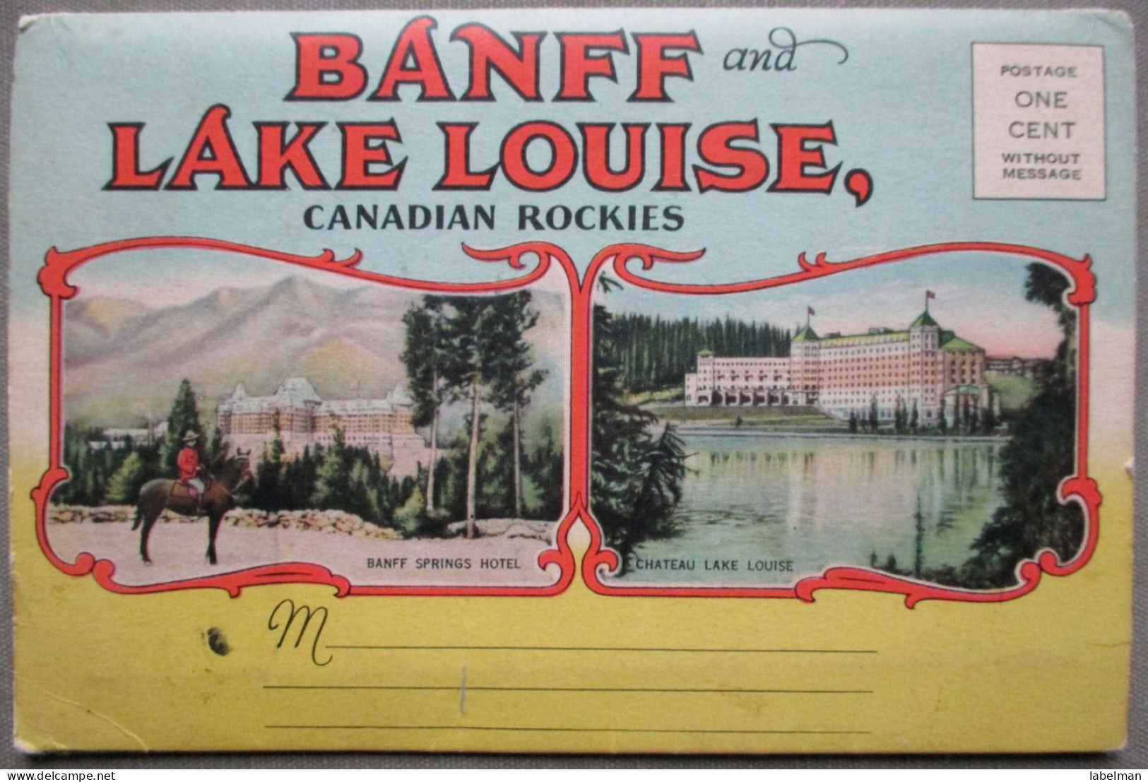 CANADA BANFF LAKE LOUISE BOOKLET  KARTE CARD POSTKARTE ANSICHTSKARTE CARTOLINA POSTCARD CARTE POSTALE - Huntsville