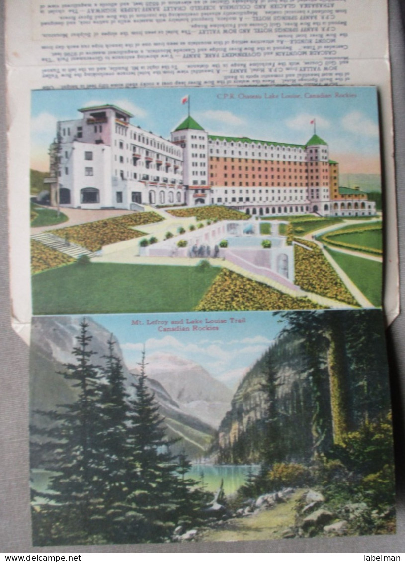 CANADA BANFF LAKE LOUISE BOOKLET  KARTE CARD POSTKARTE ANSICHTSKARTE CARTOLINA POSTCARD CARTE POSTALE