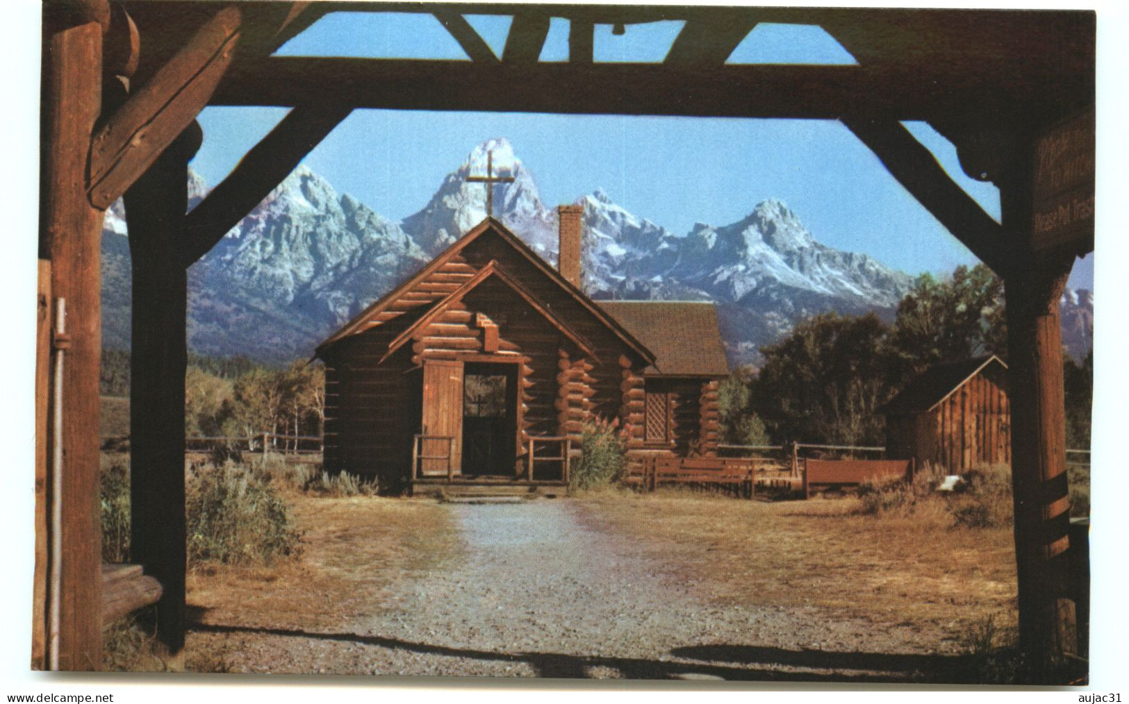 Etats-Unis - Wyoming - Chapel Of The Transfiguration - Moose - Bon état - Autres & Non Classés