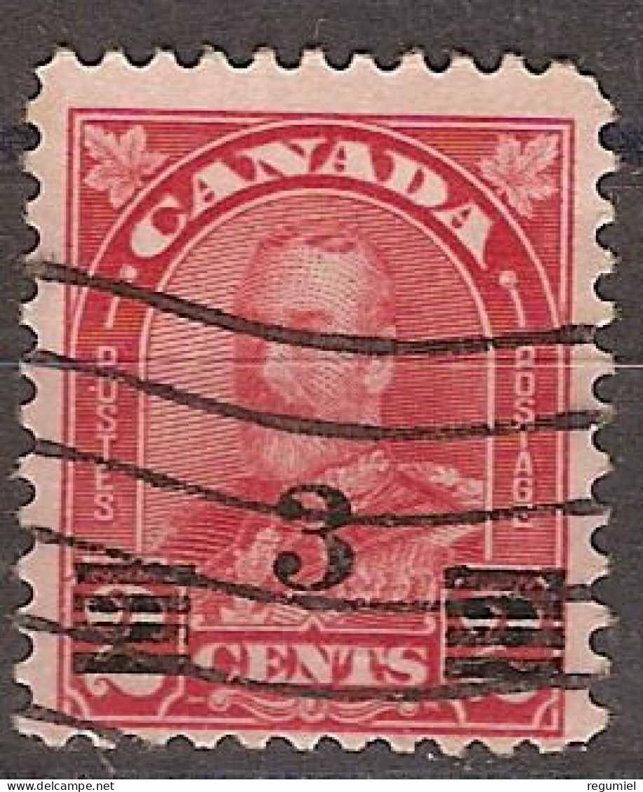 Canada U  157 (o) Usado. 1932 - Oblitérés