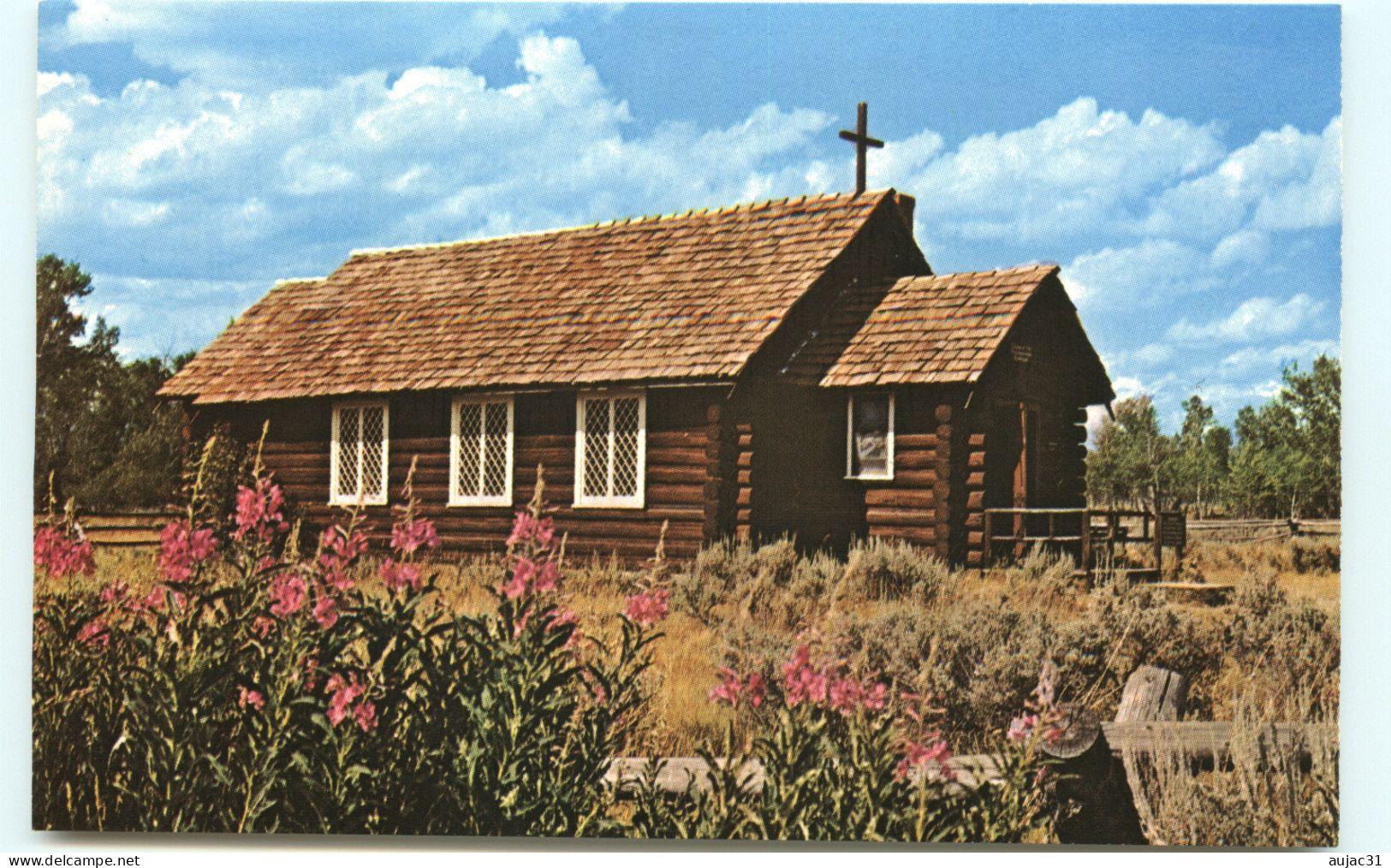 Etats-Unis - Wyoming - Chapel Of The Transfiguration - Moose - Bon état - Other & Unclassified