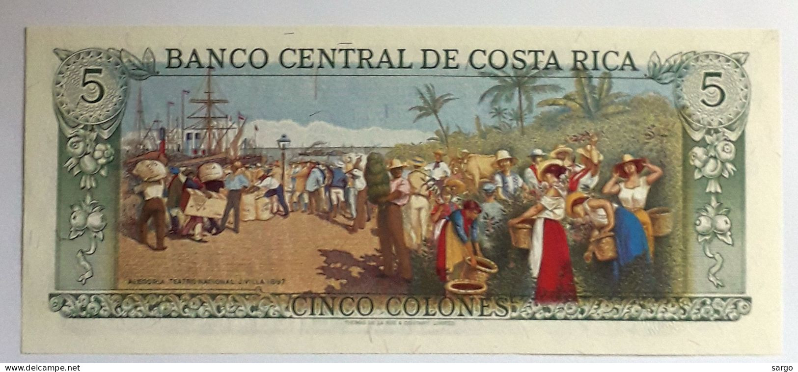 COSTA RICA - 5 COLONES  - 1986 - UNC - P 236 - BANKNOTES - PAPER MONEY - CARTAMONETA - - Costa Rica