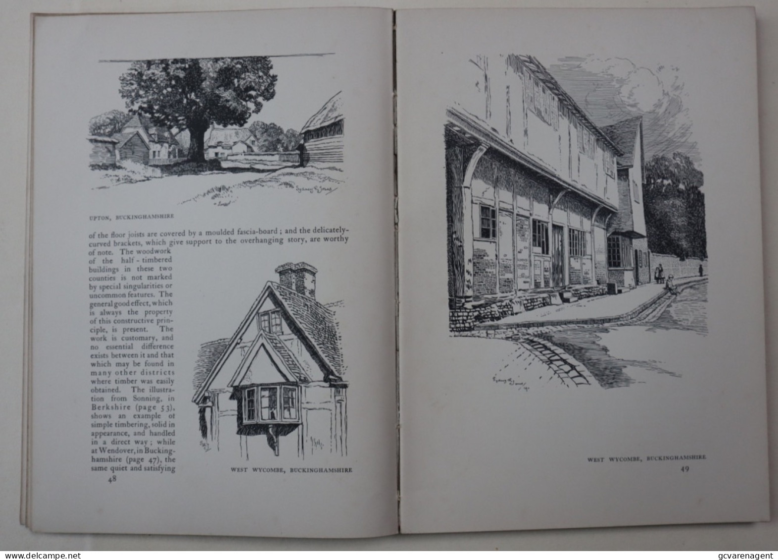 THE VILLAGE HOMES OF ENGLAND THE STUDIO 1912 - 163 PAGES ) BON ETAT - 29 X 21 CM    VOIR SCANS - Architektur/Design