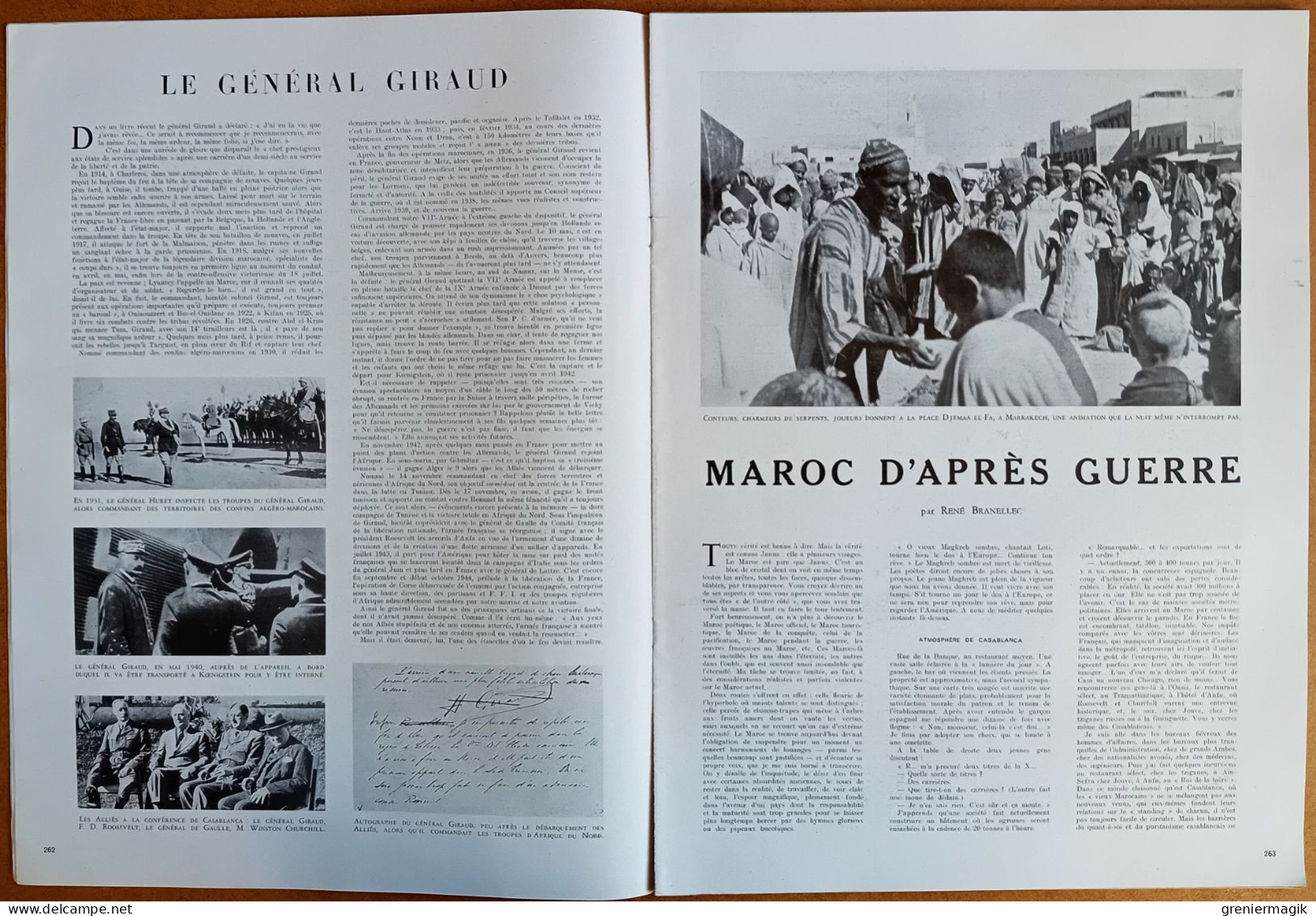 France Illustration N°179 19/03/1949 Général Giraud/Maroc/Accord France-Viet-Nam/Le Pérou à Paris/Halles De La Villette - Algemene Informatie