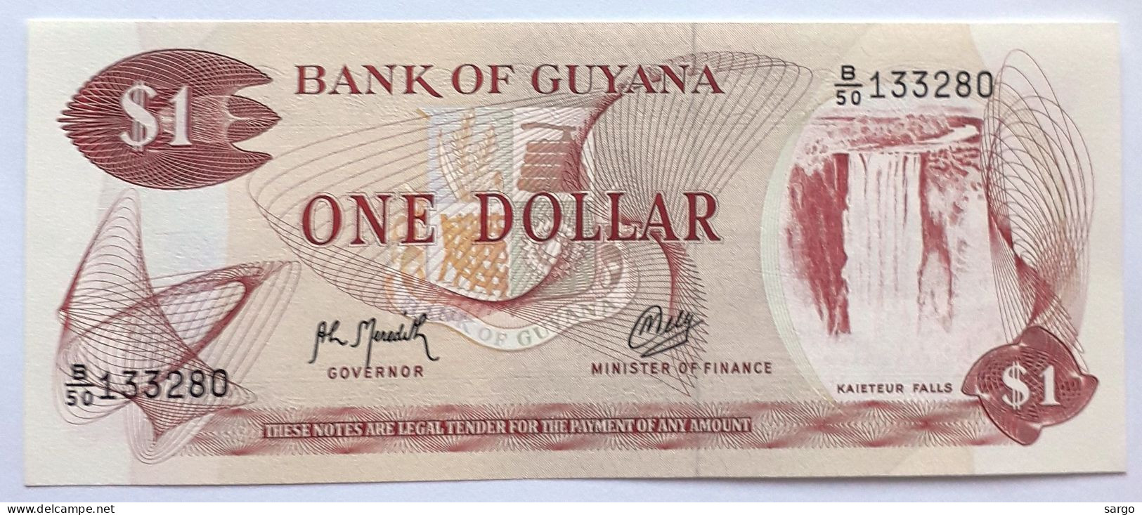 GUYANA - 1 DOLLAR  - 1992 - UNC - P 21 - BANKNOTES - PAPER MONEY - CARTAMONETA - - Guyana