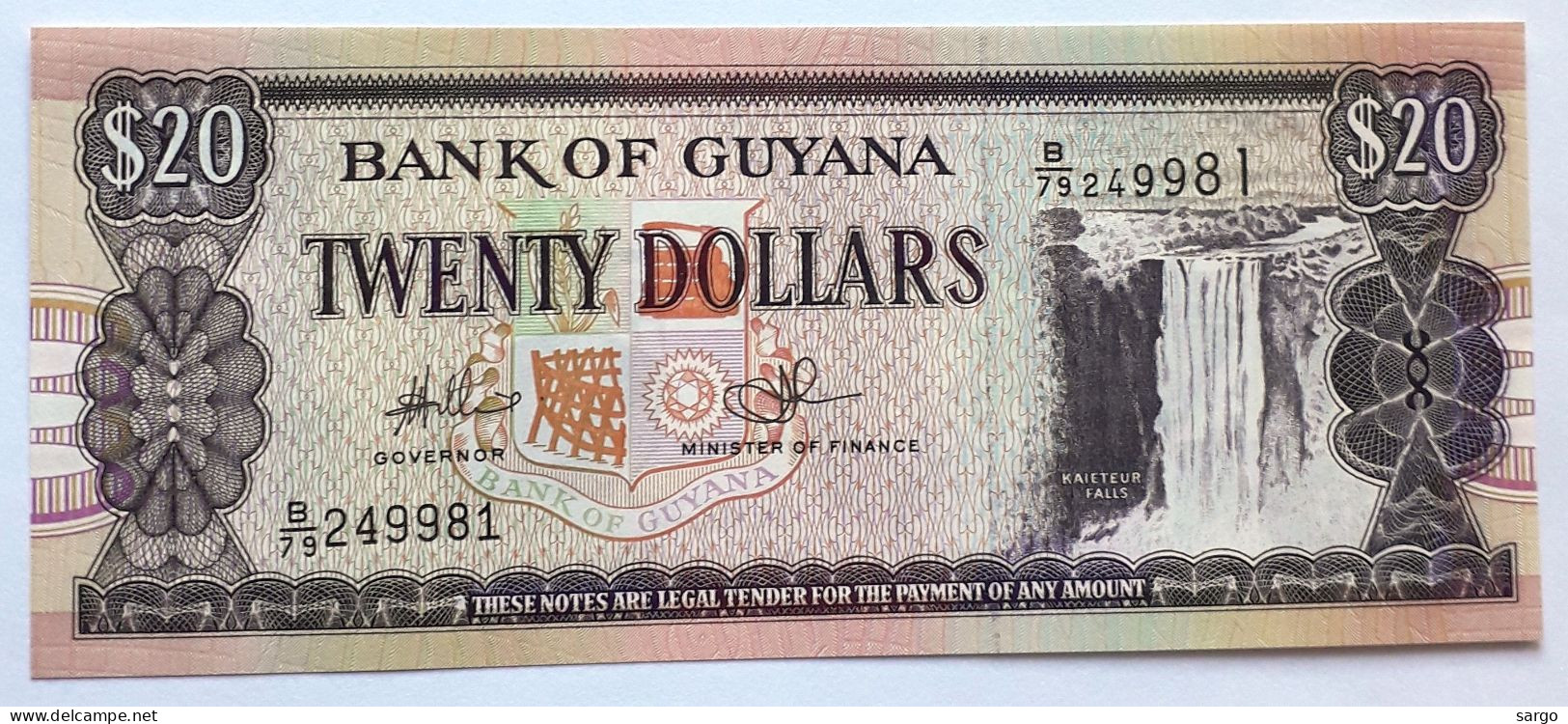 GUYANA - 20 DOLLARS  - 2006 - UNC - P 30e - BANKNOTES - PAPER MONEY - CARTAMONETA - - Guyana