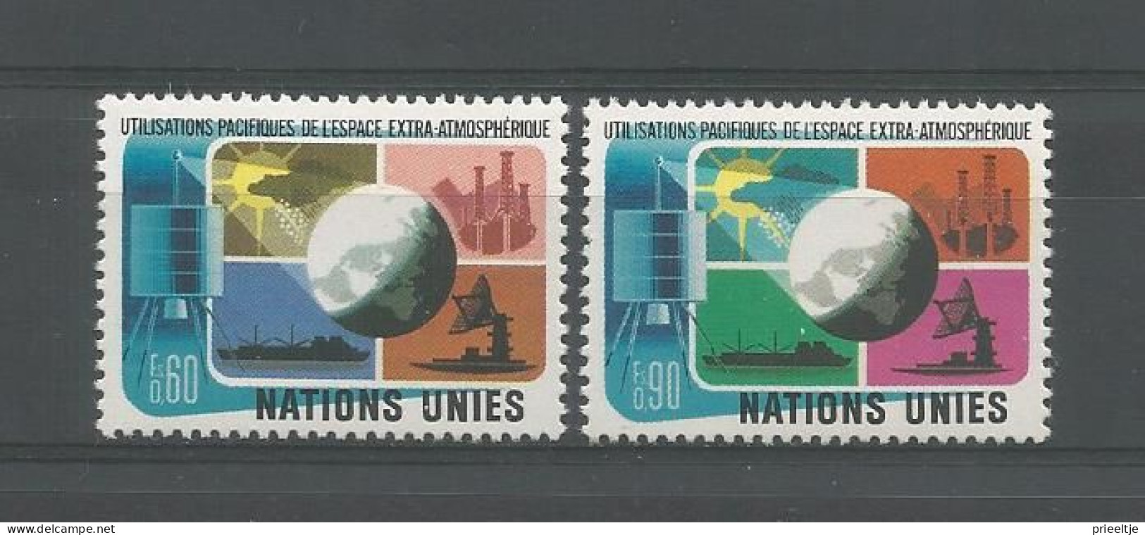 United Nations G. 1975 Space Y.T. 46/47 ** - Neufs