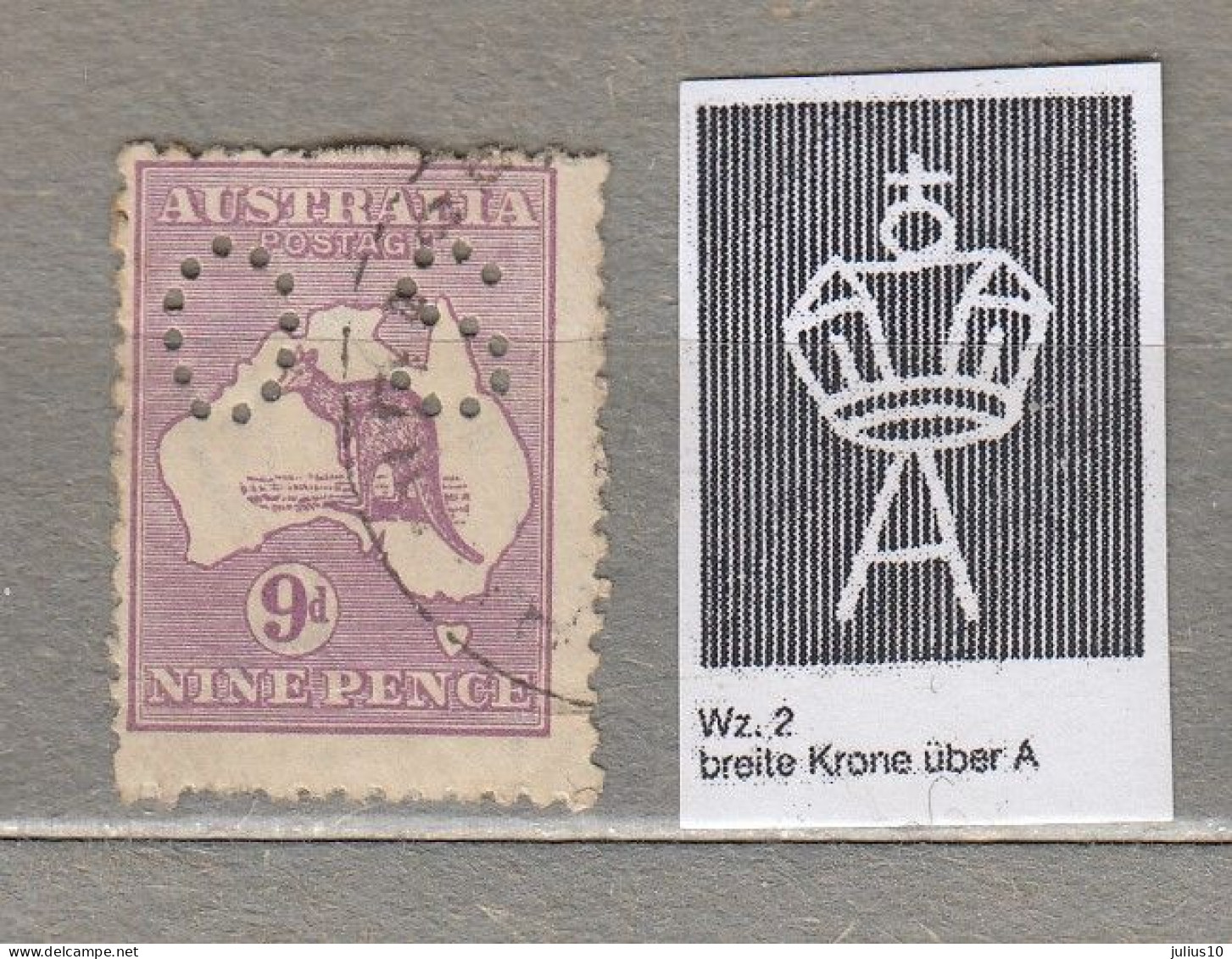 AUSTRALIA Service OS 1913 Used(o) Mi 9 I #34402 - Dienstzegels