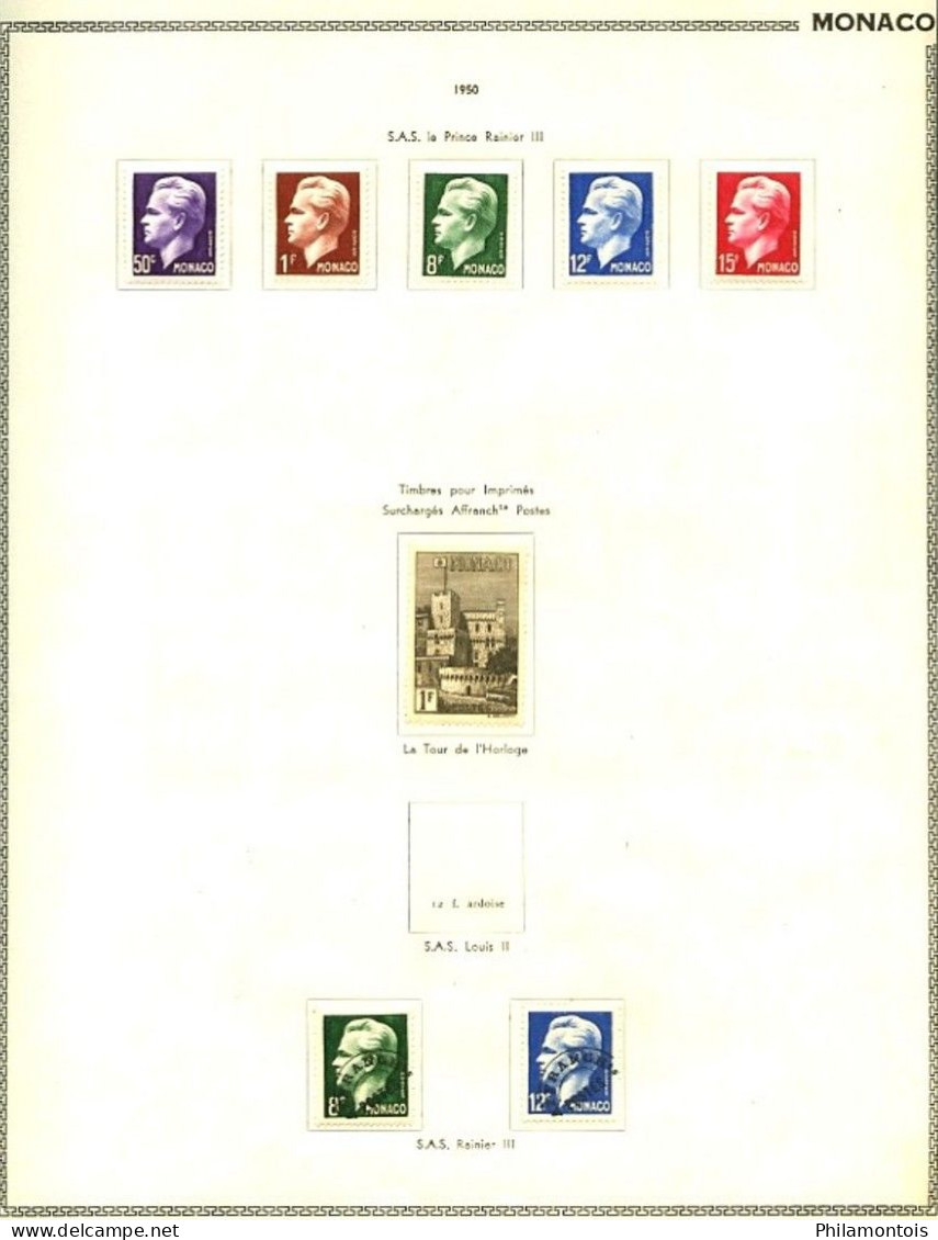 MONACO - Collection 1920 / 1952 - Neufs Et Oblitérés - Dont Séries PA Bosio Et J.O. 1948 - Cote Env. 535 Eur - Bon état. - Lots & Serien