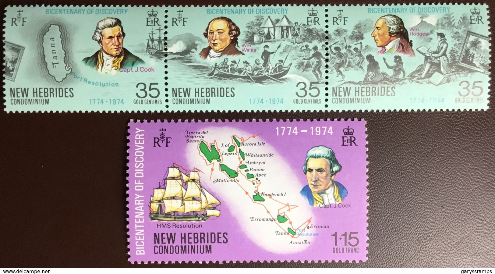 New Hebrides 1974 Cook Bicentennial MNH - Nuovi