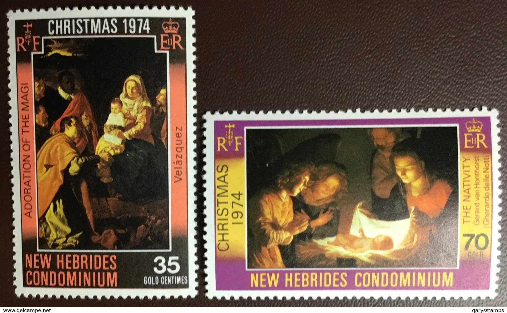 New Hebrides 1974 Christmas MNH - Unused Stamps