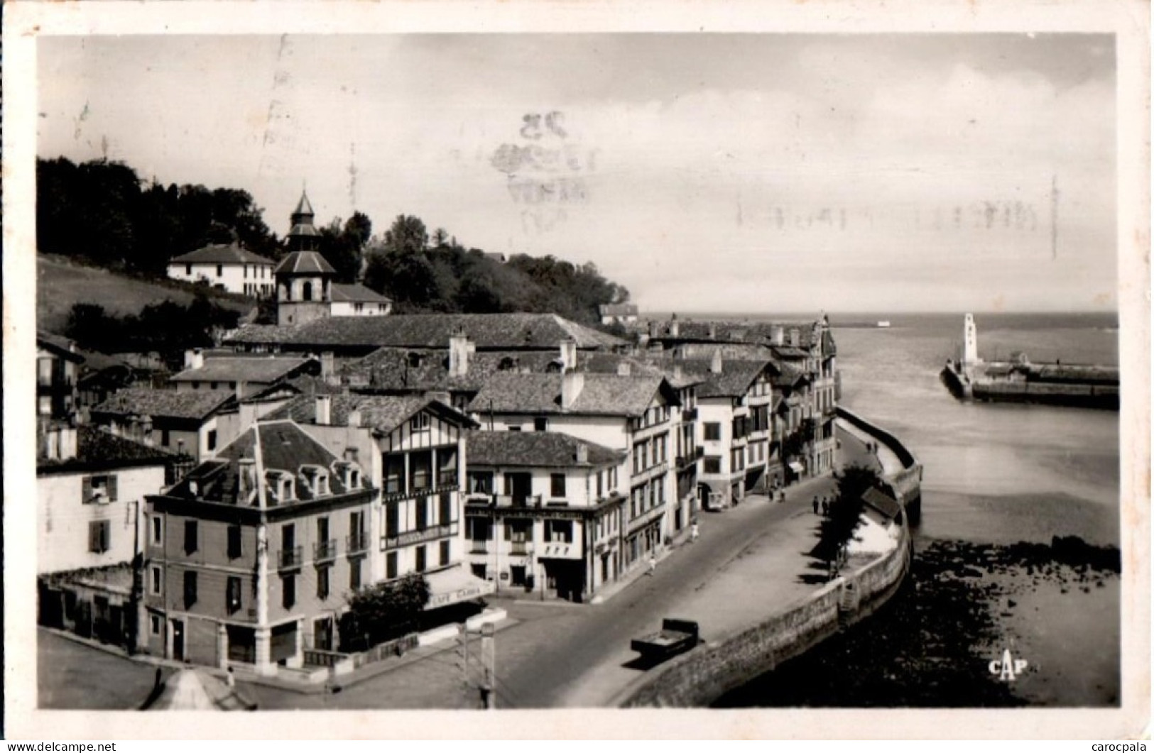 Carte 1950 CIBOURE / VUE GENERALE ET ENTREE DU PORT - Ciboure