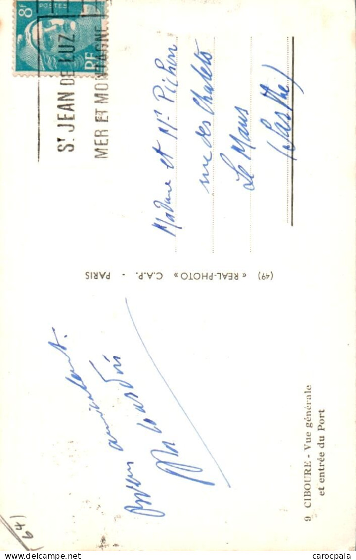 Carte 1950 CIBOURE / VUE GENERALE ET ENTREE DU PORT - Ciboure